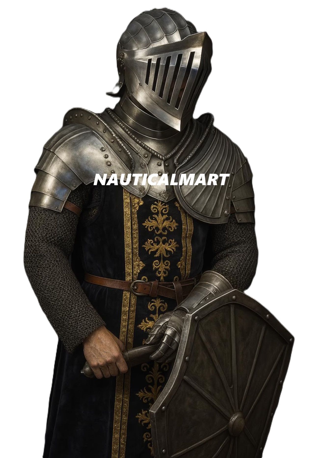 Other Handmade Medieval Knight Half Armor Suit: Dark Soul Size ONE SIZE - 2 Thumbnail