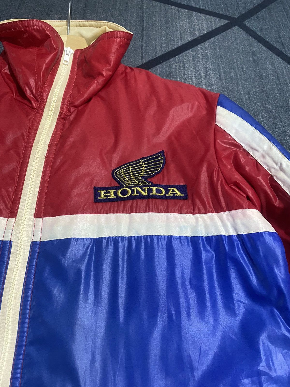 Honda × Japanese Brand × Vintage Vintage 70s Honda Jacket Fullzipper Embroidery Biglogo Large Size US L / EU 52-54 / 3 - 4 Thumbnail