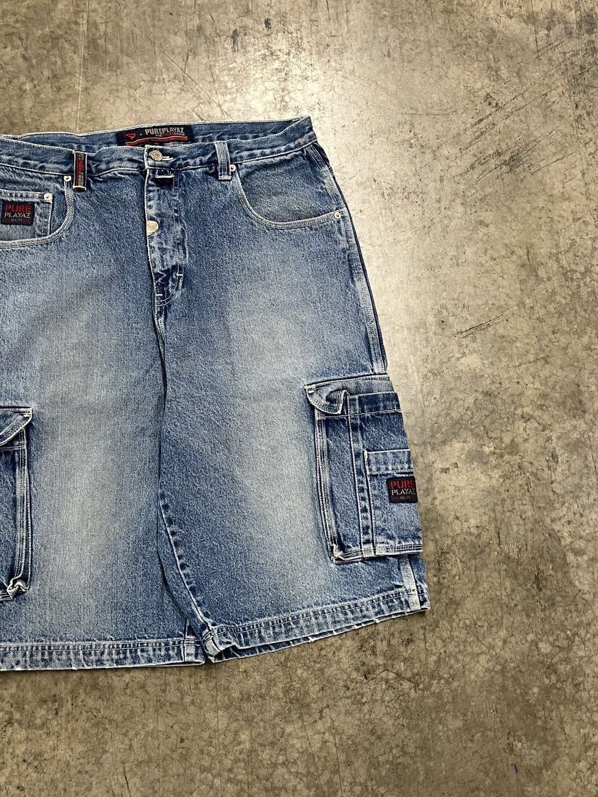 JNCO × Vintage Y2K pure playz baggy jorts carpenter cargo skater hype rare Size US 36 / EU 52 - 8 Thumbnail