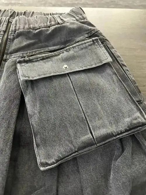 Designer Washed Old Silhouette Denim Two Pieces Set Size US 30 / EU 46 - 4 Thumbnail