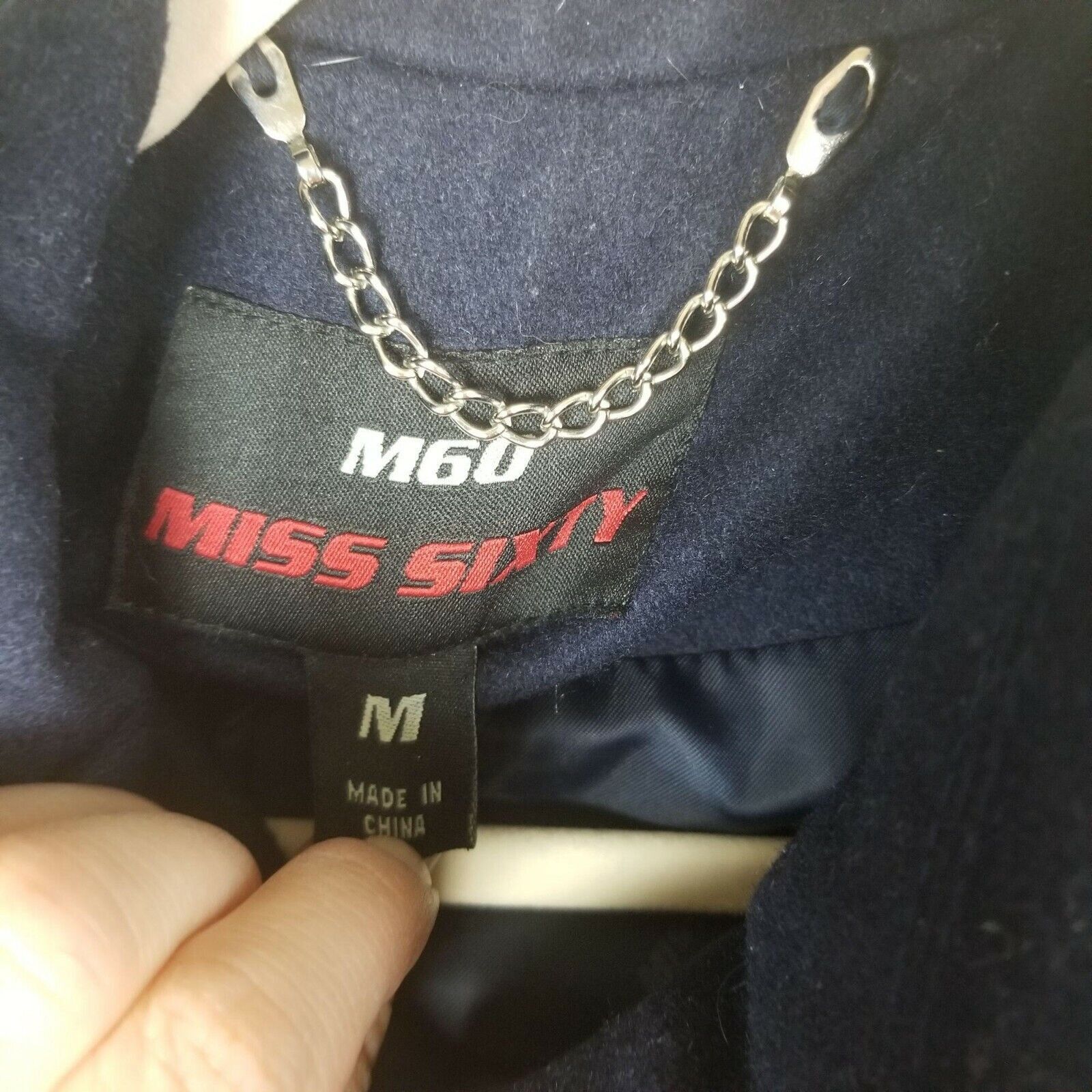 Miss Sixty Vintage Y2K M60 Miss Sixty Womens Wool Peacoat Belted Size M Size M / US 6-8 / IT 42-44 - 7 Thumbnail