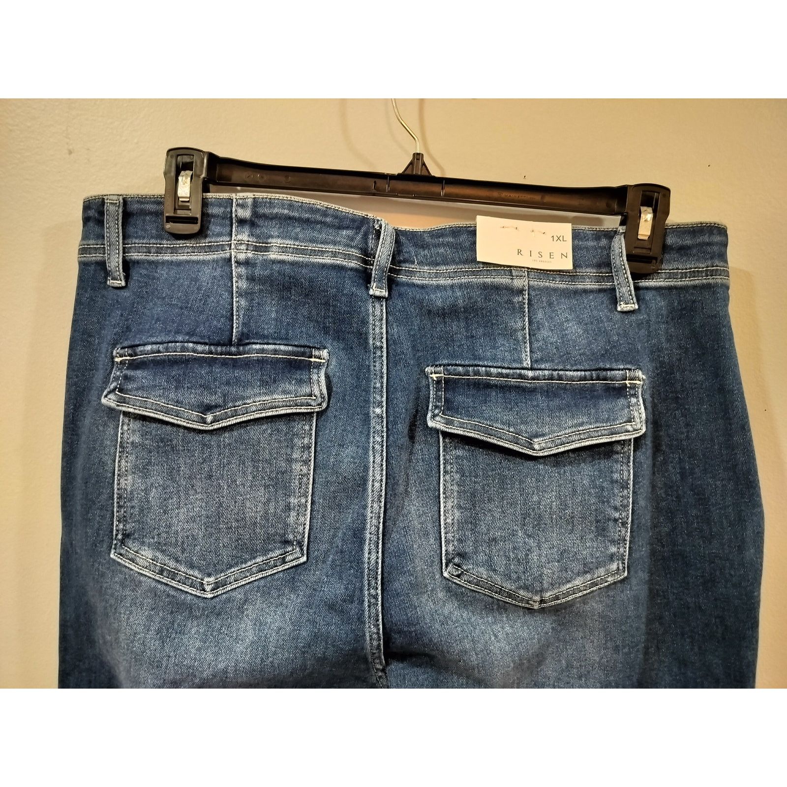 Other RISEN LA Denim Jogger Jeans High Rise Medium Wash 1XL Size 36" / US 14 / IT 50 - 5 Thumbnail