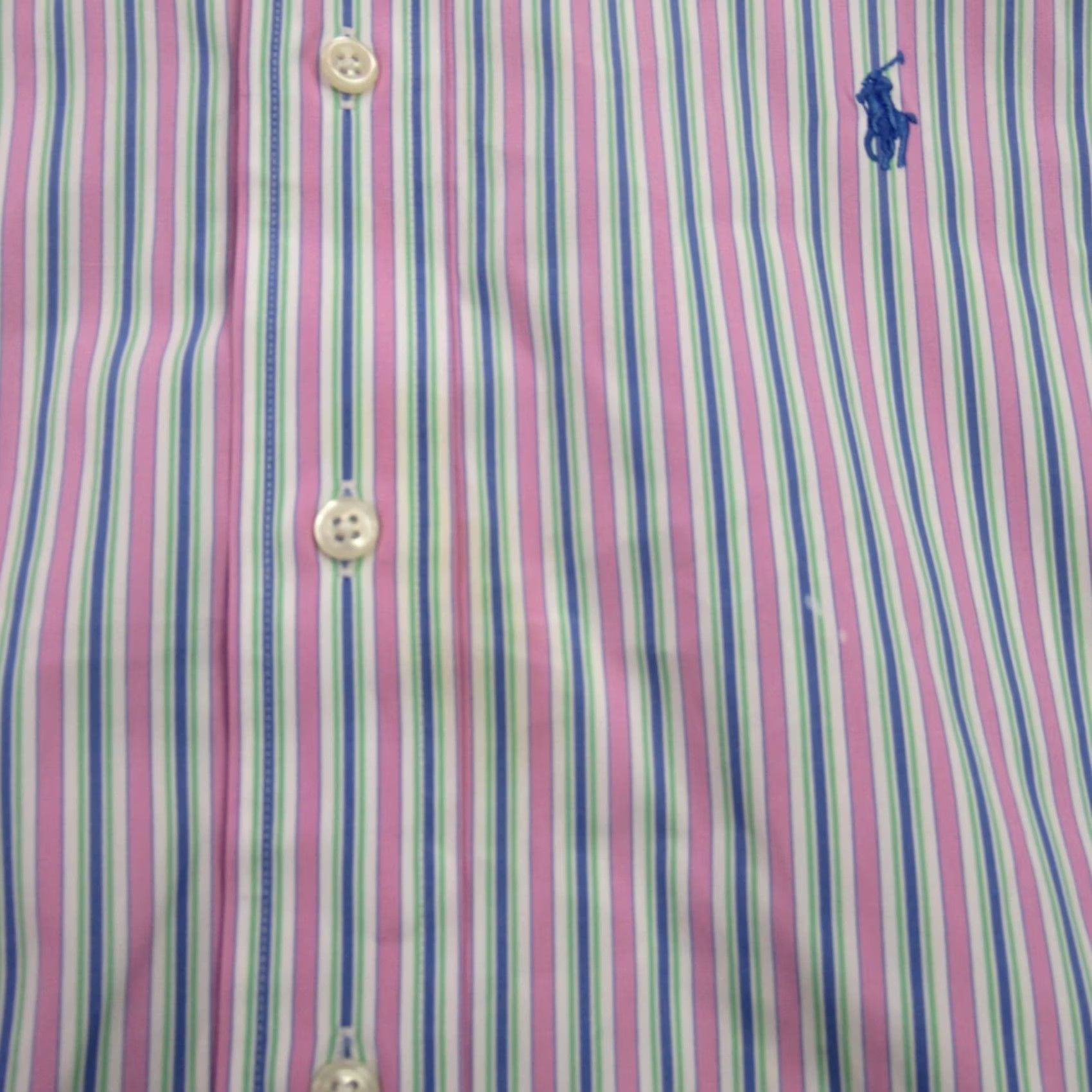 Polo Ralph Lauren Ralph Lauren Shirt Mens 16.5 Long Sleeve Button Front Stripes Classic Fit Shirt Size US L / EU 52-54 / 3 - 3 Thumbnail