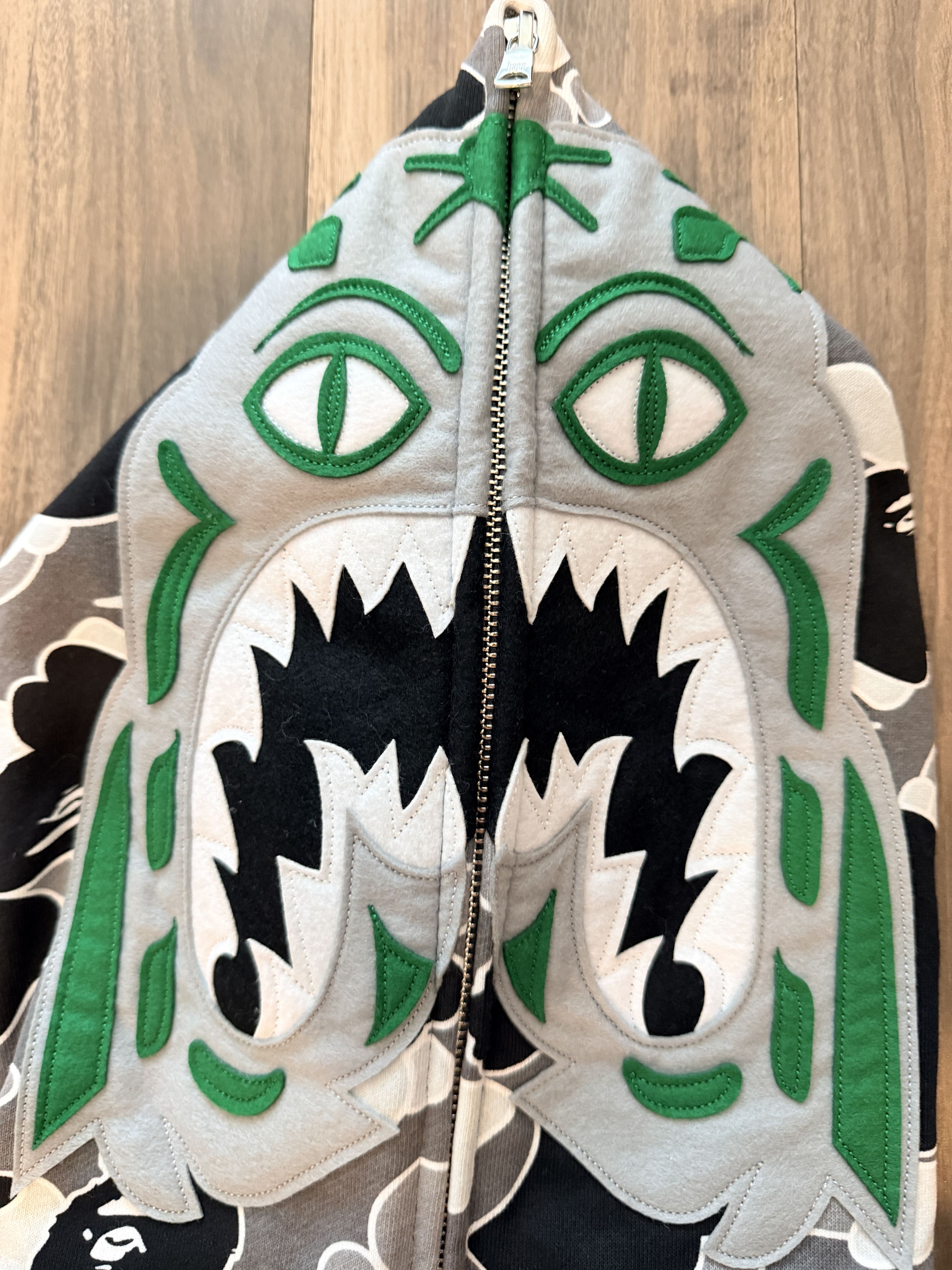 Bape Hidden NY x Bape Tiger Glitch Camo Full Zip Hoodie Shark Size US L / EU 52-54 / 3 - 2 Thumbnail