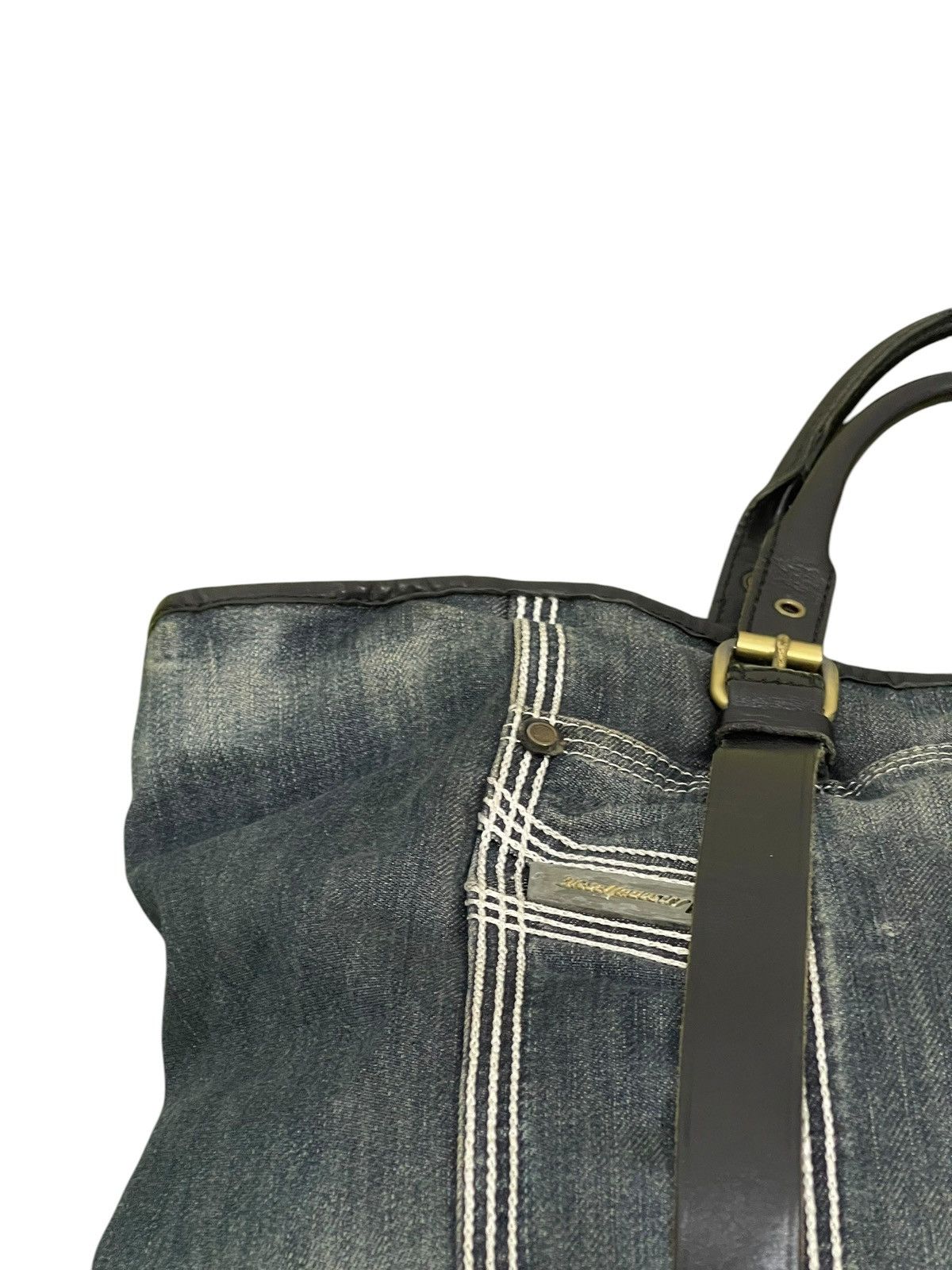 Diesel Leather Denim Vtg Y2k Diesel Industry Tote Shoulder Bag 1🟩2 Size ONE SIZE - 12 Thumbnail