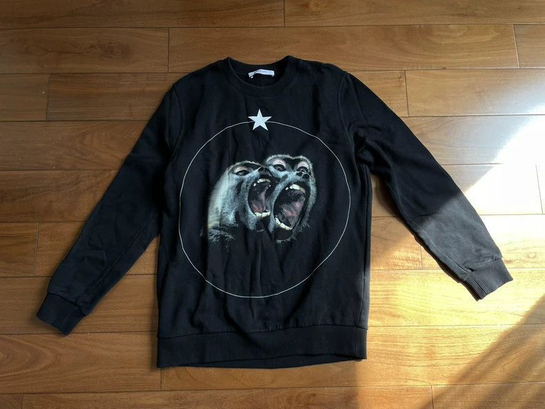 Givenchy Monkey Print Black Sweatshirt