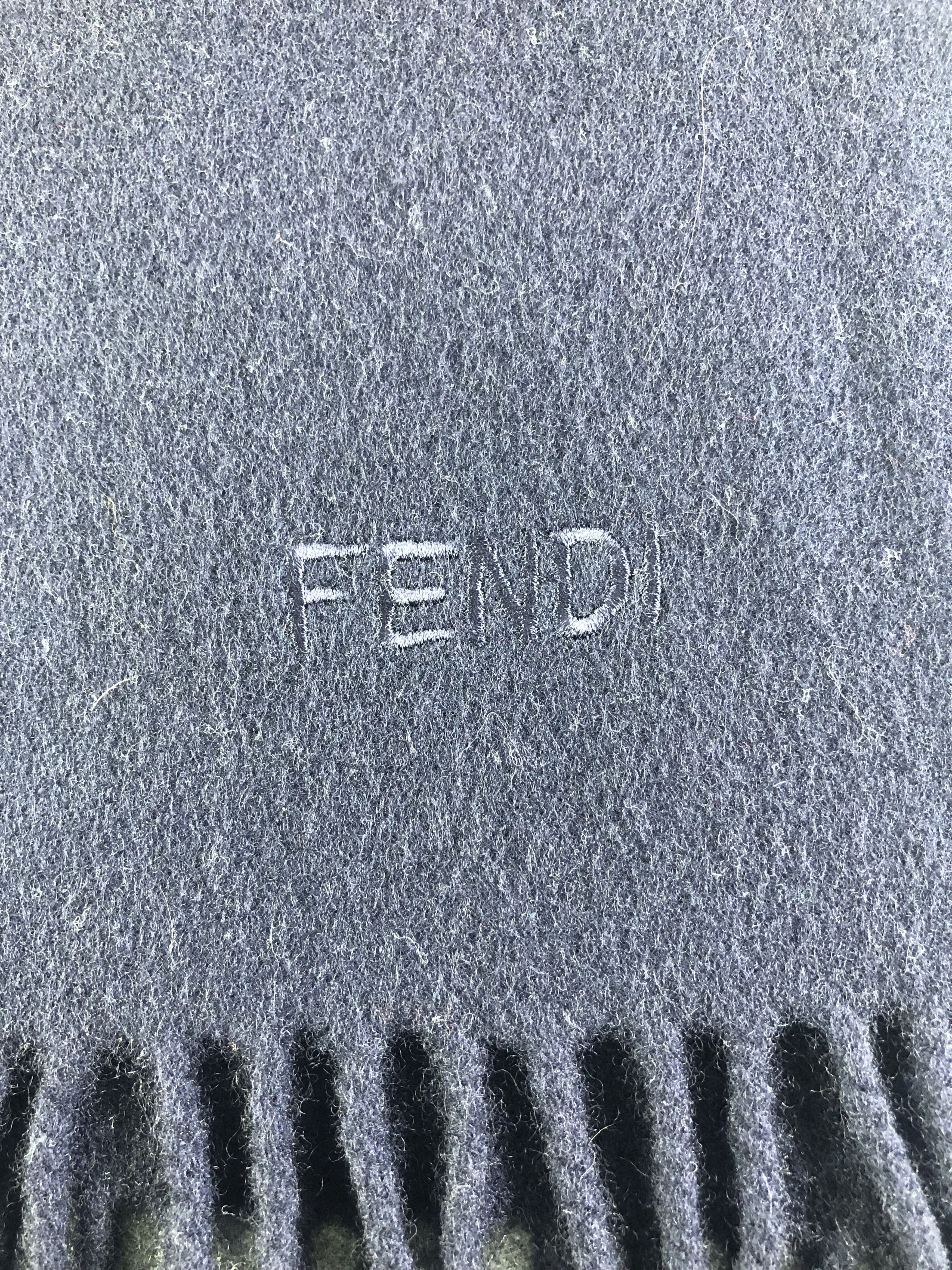 Vintage Fendi Plain Scarf / Muffler / Neckwear SS1294 Size ONE SIZE - 4 Thumbnail