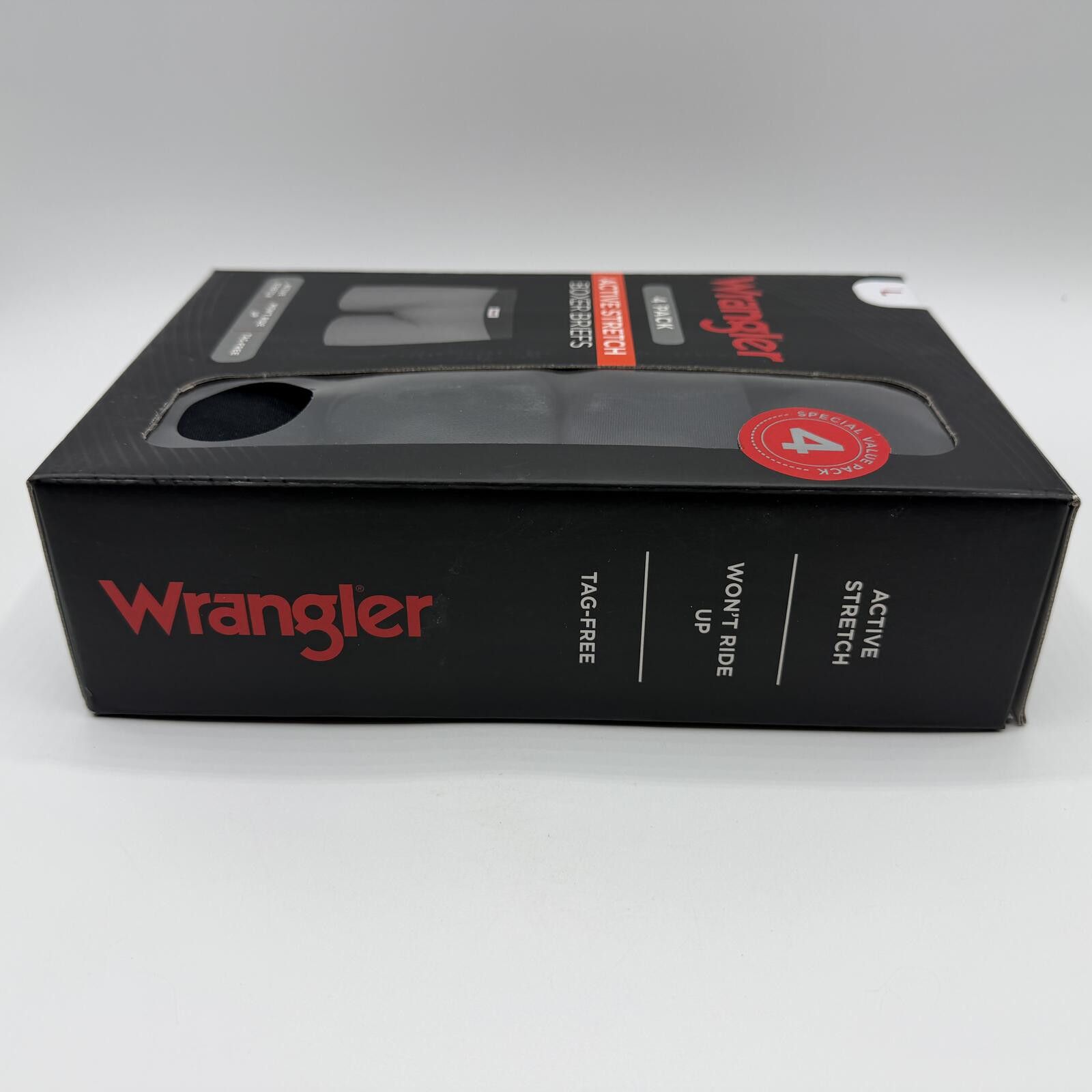 Wrangler Wrangler Men's Boxer Briefs 4 Pack Sz Large L Active Stretch Size ONE SIZE - 4 Thumbnail