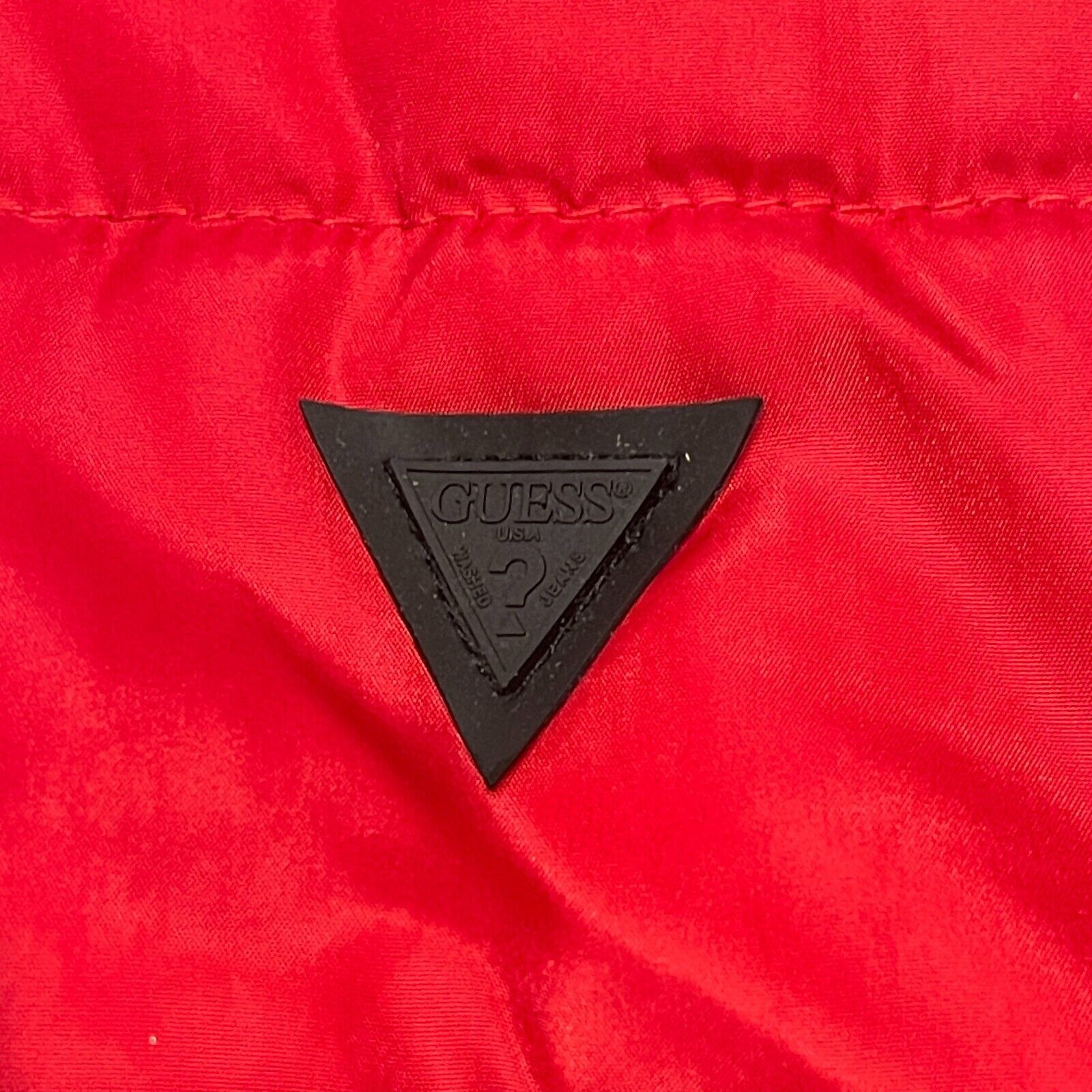 Guess Guess red black Quilted Puffer Vest Jacket Size Small S Size US S / EU 44-46 / 1 - 4 Thumbnail