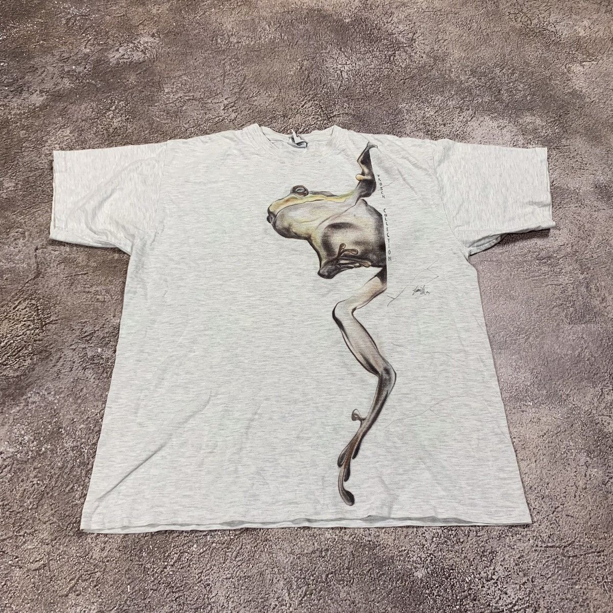 Vintage Vintage 90s Sun Faded Graphic Tee Frog Abstract Art Grunge M Size US M / EU 48-50 / 2 - 2 Thumbnail