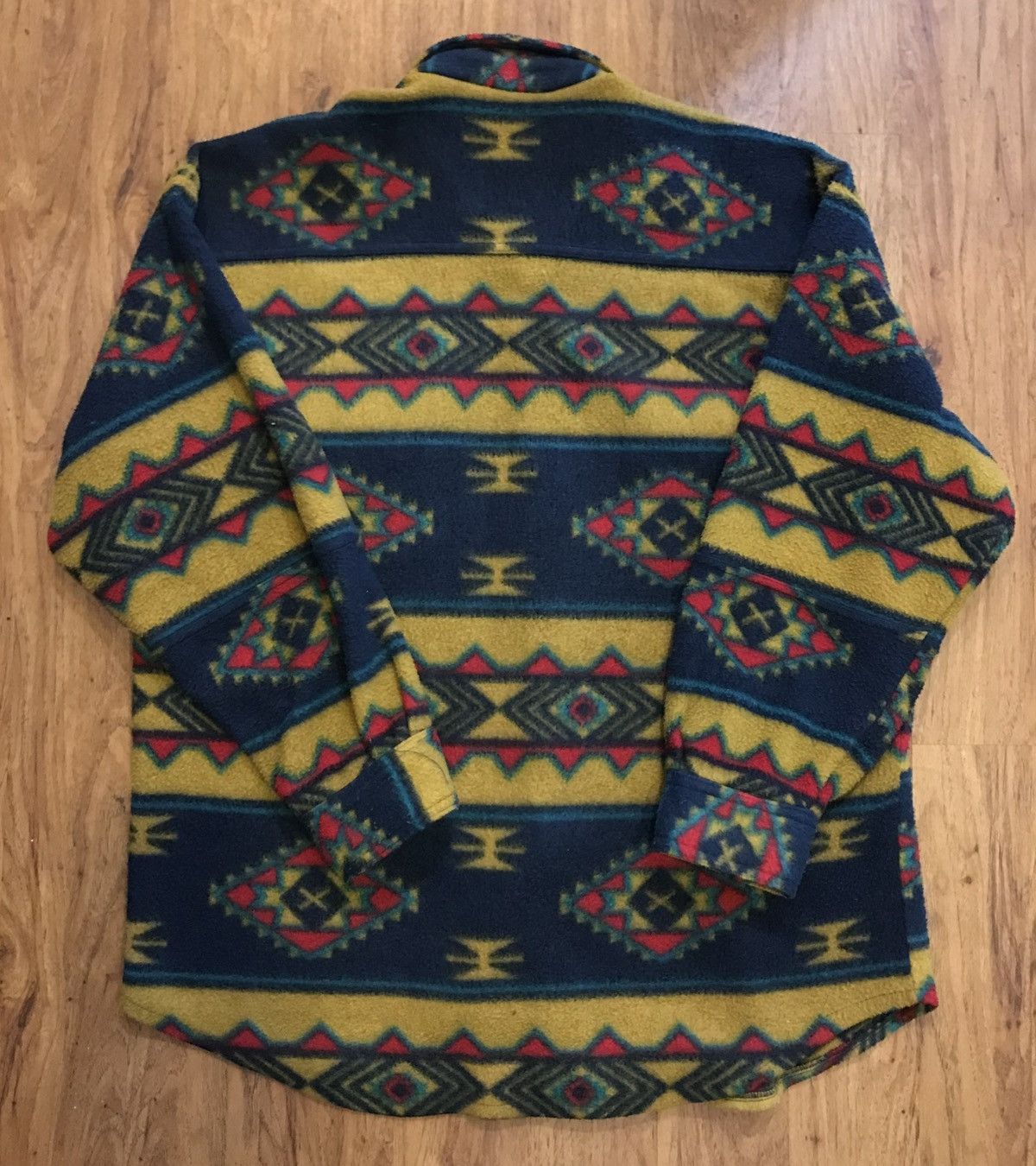 Bugle Boy Vintage 90’s Bugle Boy Aztec Jacket Button Up Skate Surf Size US L / EU 52-54 / 3 - 2 Thumbnail