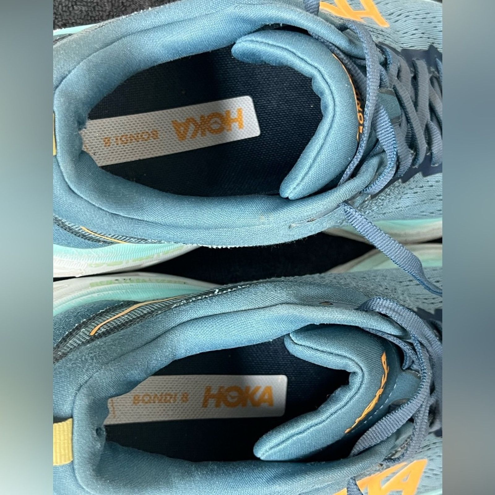 Hoka Hoka One One Bondi 8 Men's Running Shoes 8.5 D Light Blue Size US 8.5 / EU 41-42 - 10 Thumbnail