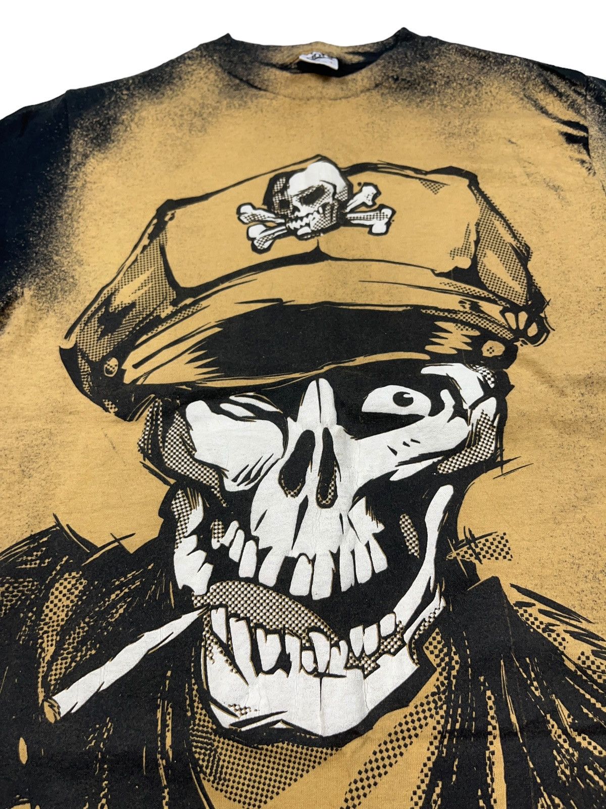 Vintage Vintage 1989 Smoking Skeleton Motorcycle T-shirt Size US L / EU 52-54 / 3 - 3 Thumbnail