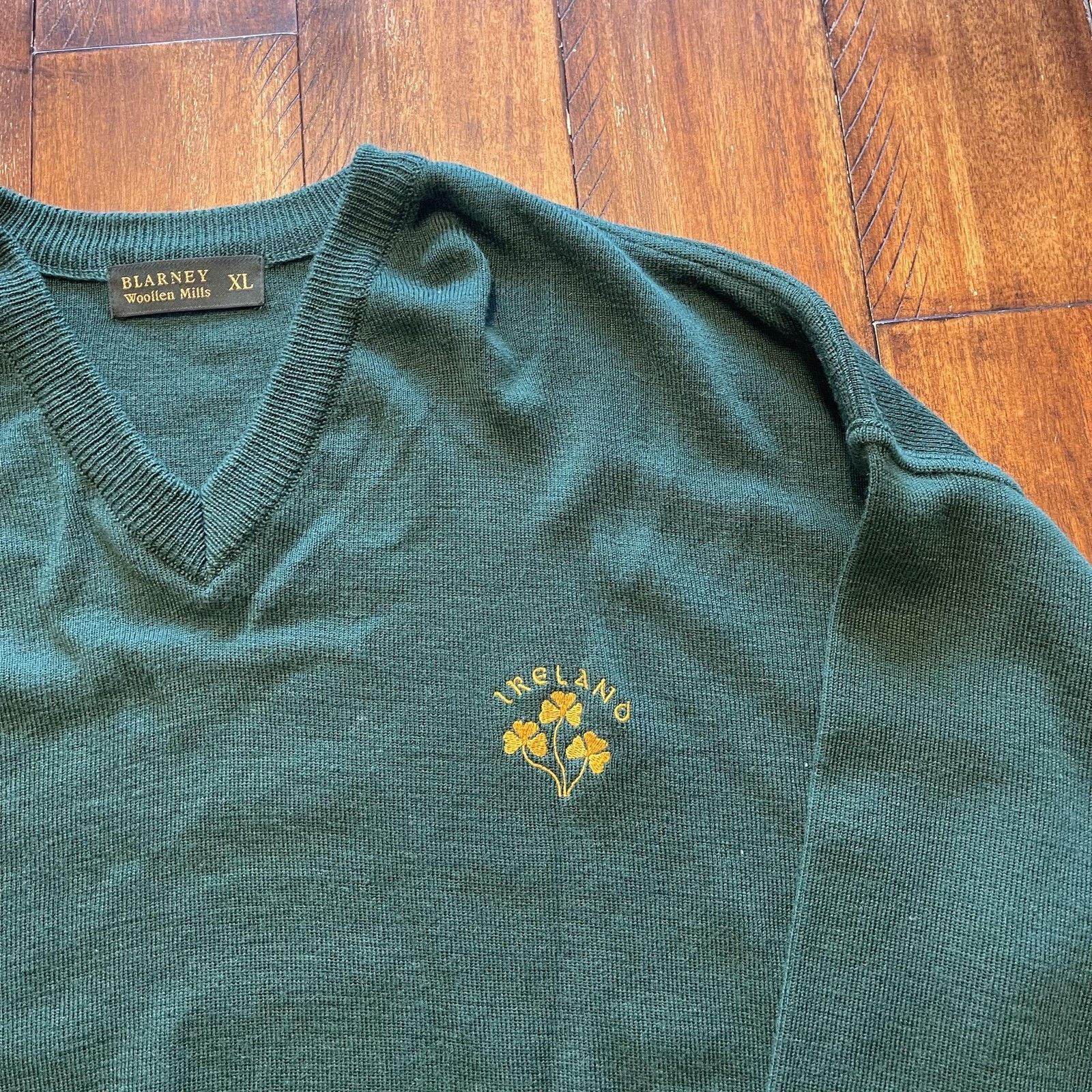 Vintage Blarney Woollen Mills Sweater Mens XL Ireland Shamrock Size US XL / EU 56 / 4 - 3 Thumbnail