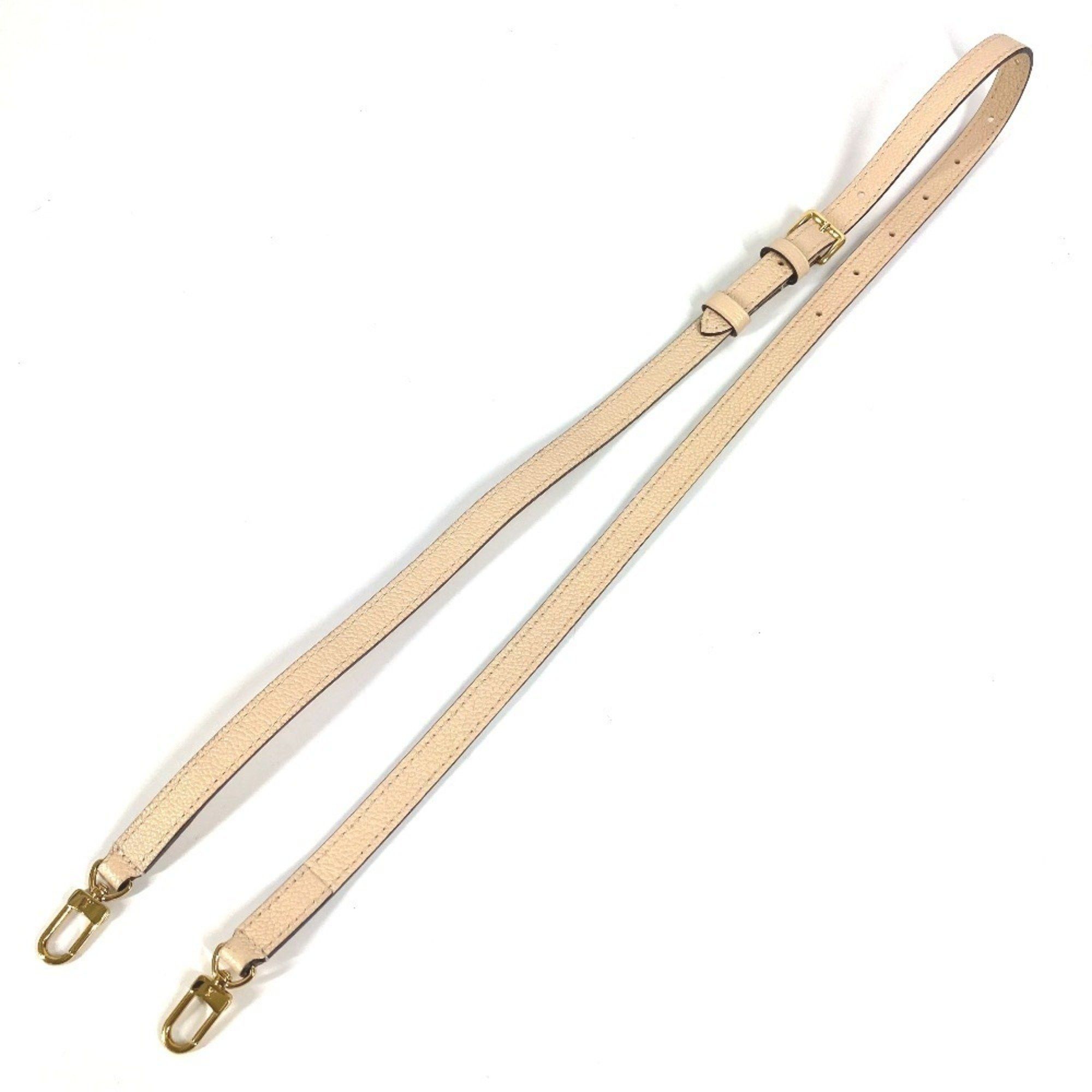 Louis Vuitton Accessories Shoulder Strap Leather Women's Beige Like New