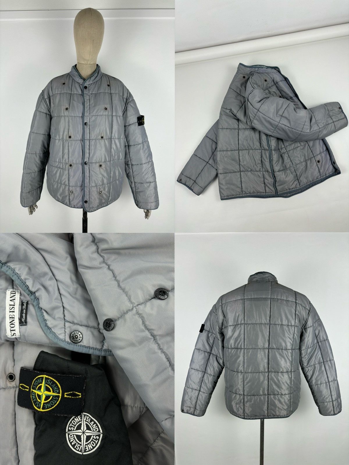 Massimo Osti STONE ISLAND Italy Army Dutch Rope Bomber Liner Coat Jacket Size US XL / EU 56 / 4 - 1 Thumbnail