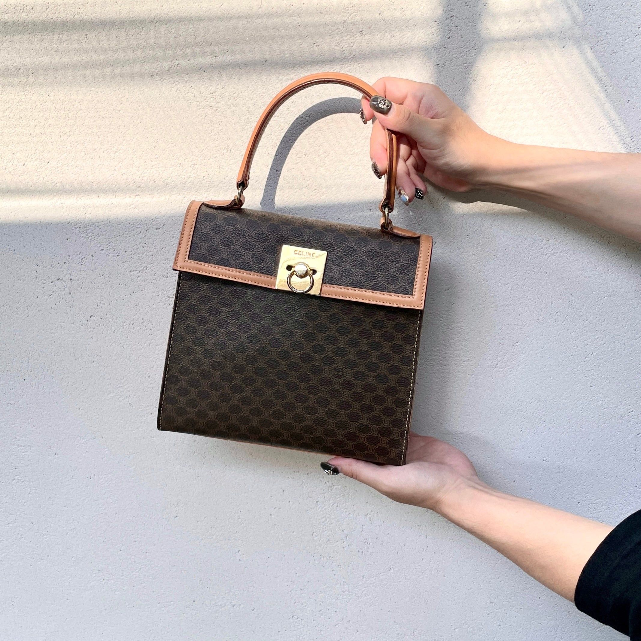 Celine Celine Macadam Kelly-Style Top Handbag Size ONE SIZE - 1 Thumbnail