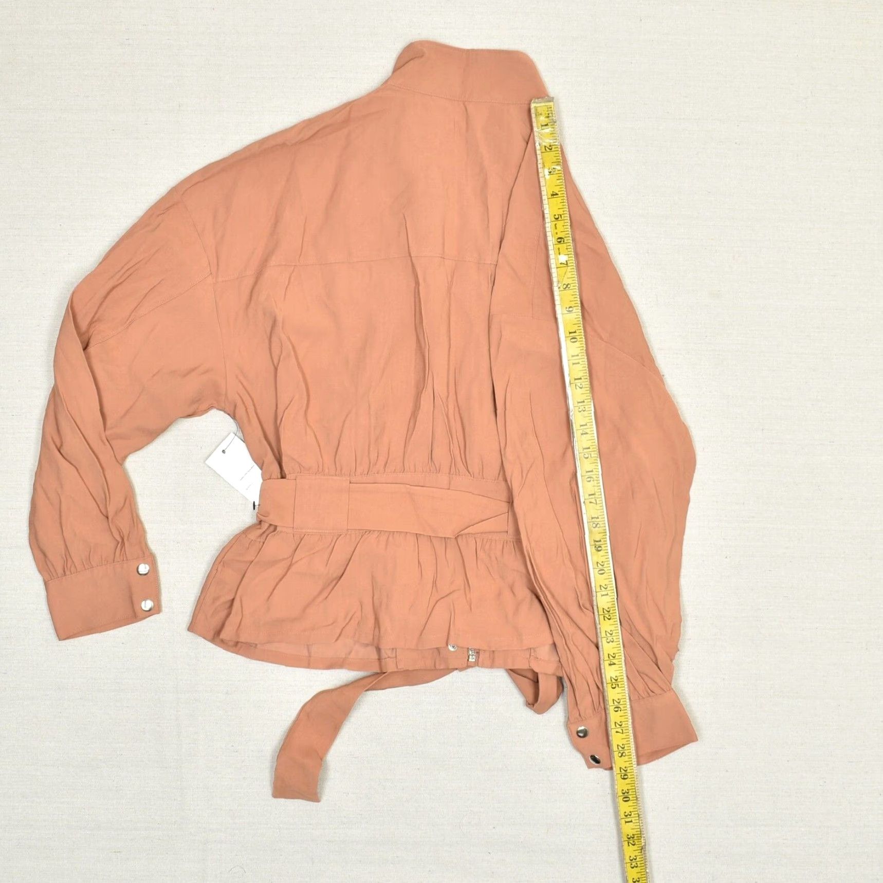 Nine West Nine West Women Full Zip Blazer Jacket Solid Rayon Orange XL Size XL / US 12-14 / IT 48-50 - 6 Thumbnail