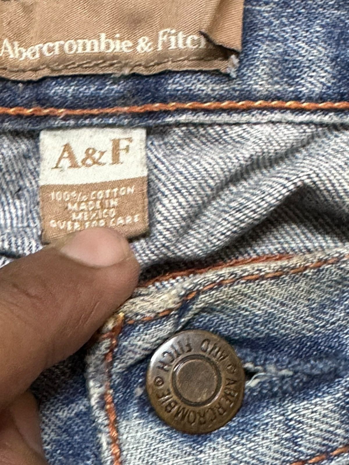 Abercrombie & Fitch Vintage Abercrombie&Fitch Flare Grunge Distressed Denim Size US 29 - 9 Thumbnail
