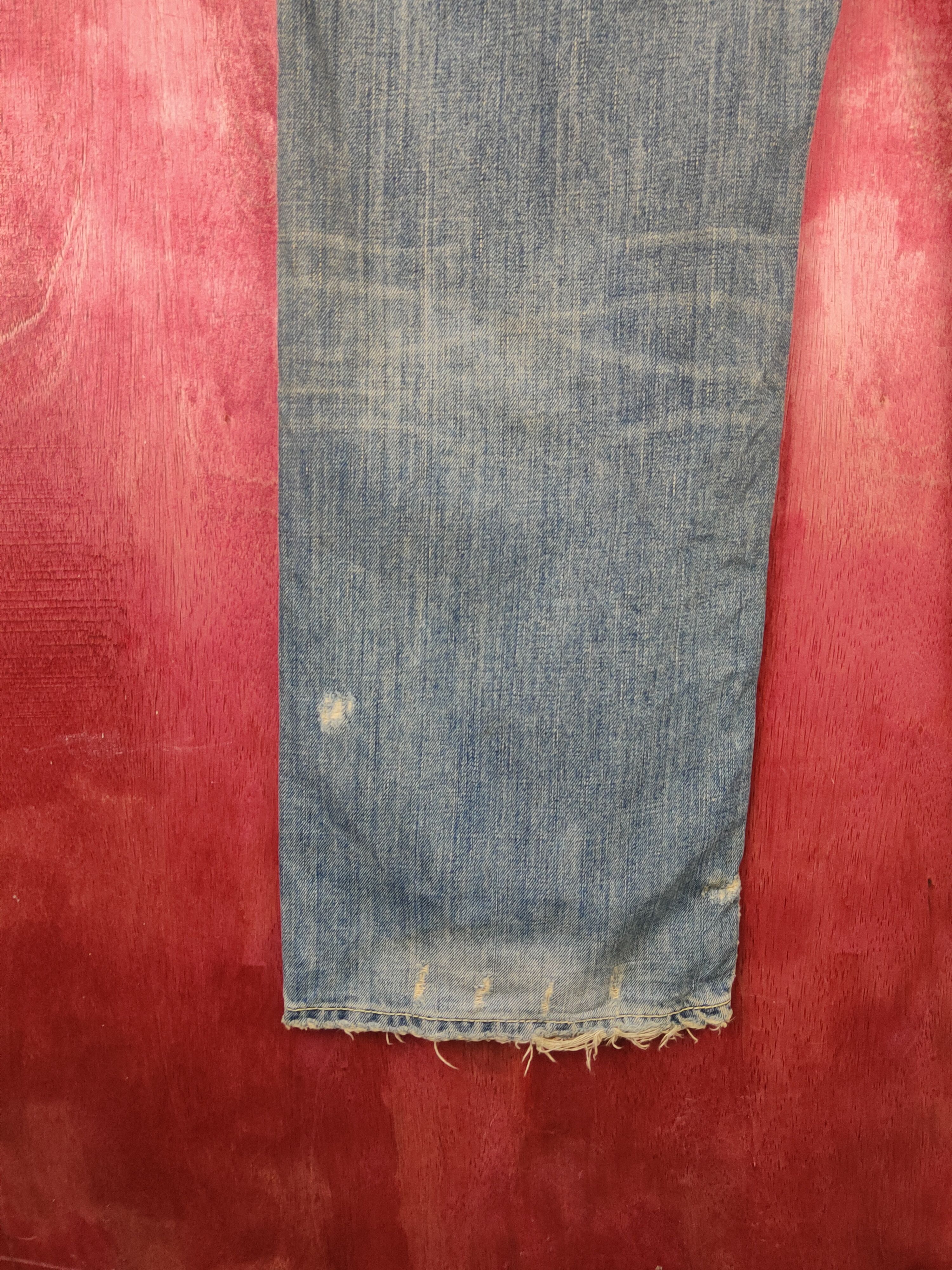 Abercrombie & Fitch Abercrombie &Fitch baggie Faded Ripped Jeans #S1649 Size US 31 - 10 Thumbnail