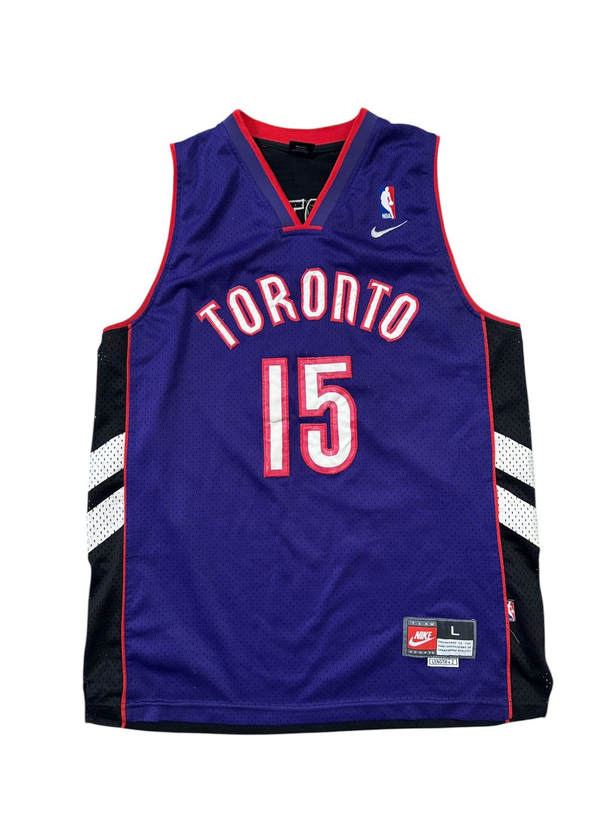 NBA × Nike 🔥Nike NBA Toronto Raptors #15 Cartet Basketball Jersey Size US L / EU 52-54 / 3 - 1 Thumbnail