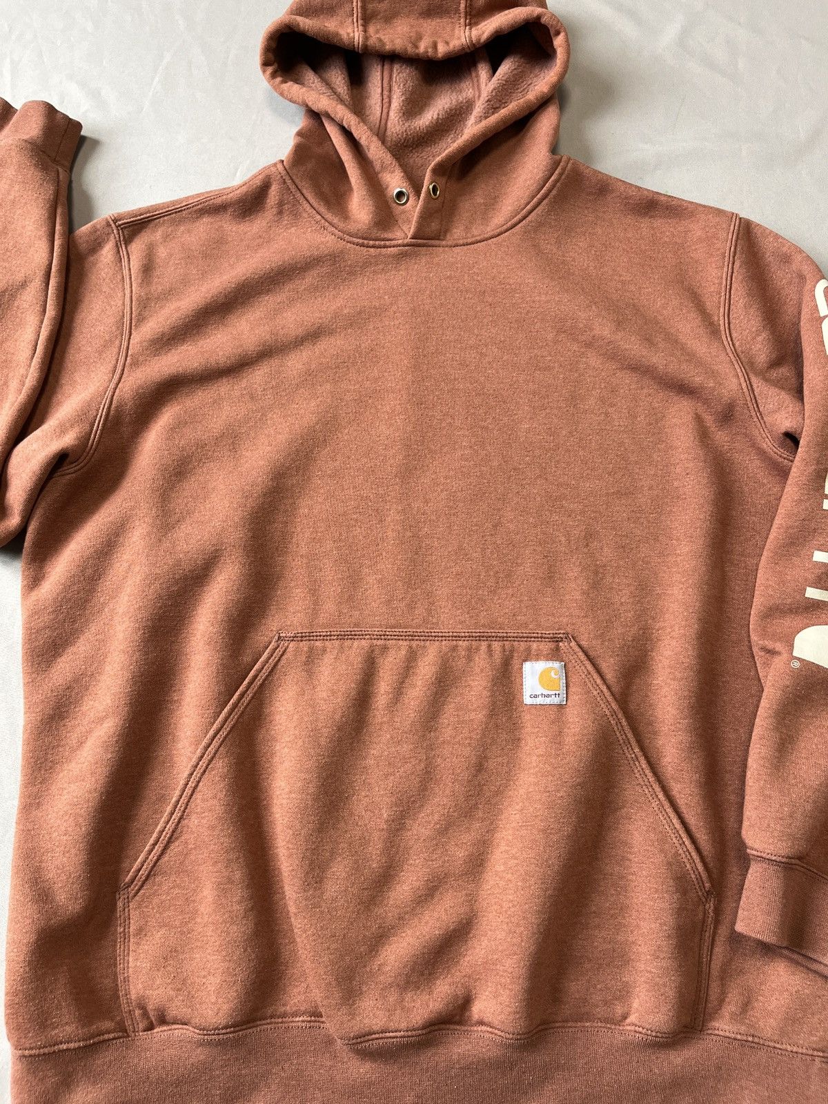 Carhartt CARHARTT Logo on the sleeve Work Massive Hoodie Size US XL / EU 56 / 4 - 4 Thumbnail