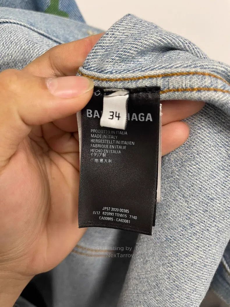 Balenciaga Balenciaga jean jacket Size XXS / US 00 / IT 34 - 4 Thumbnail