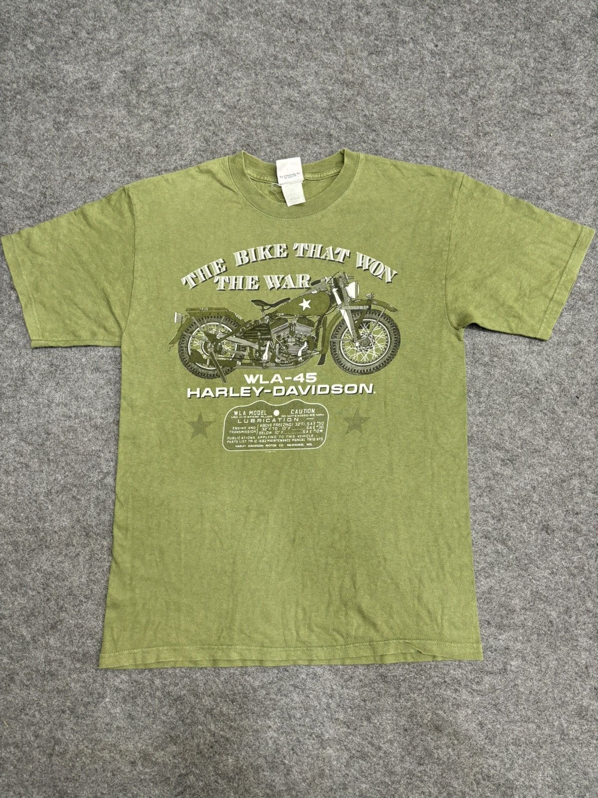 Harley Davidson 💥Vintage💥90s Harley Davidson War WLA-45 Bike Shirt F575 Size US M / EU 48-50 / 2 - 10 Thumbnail