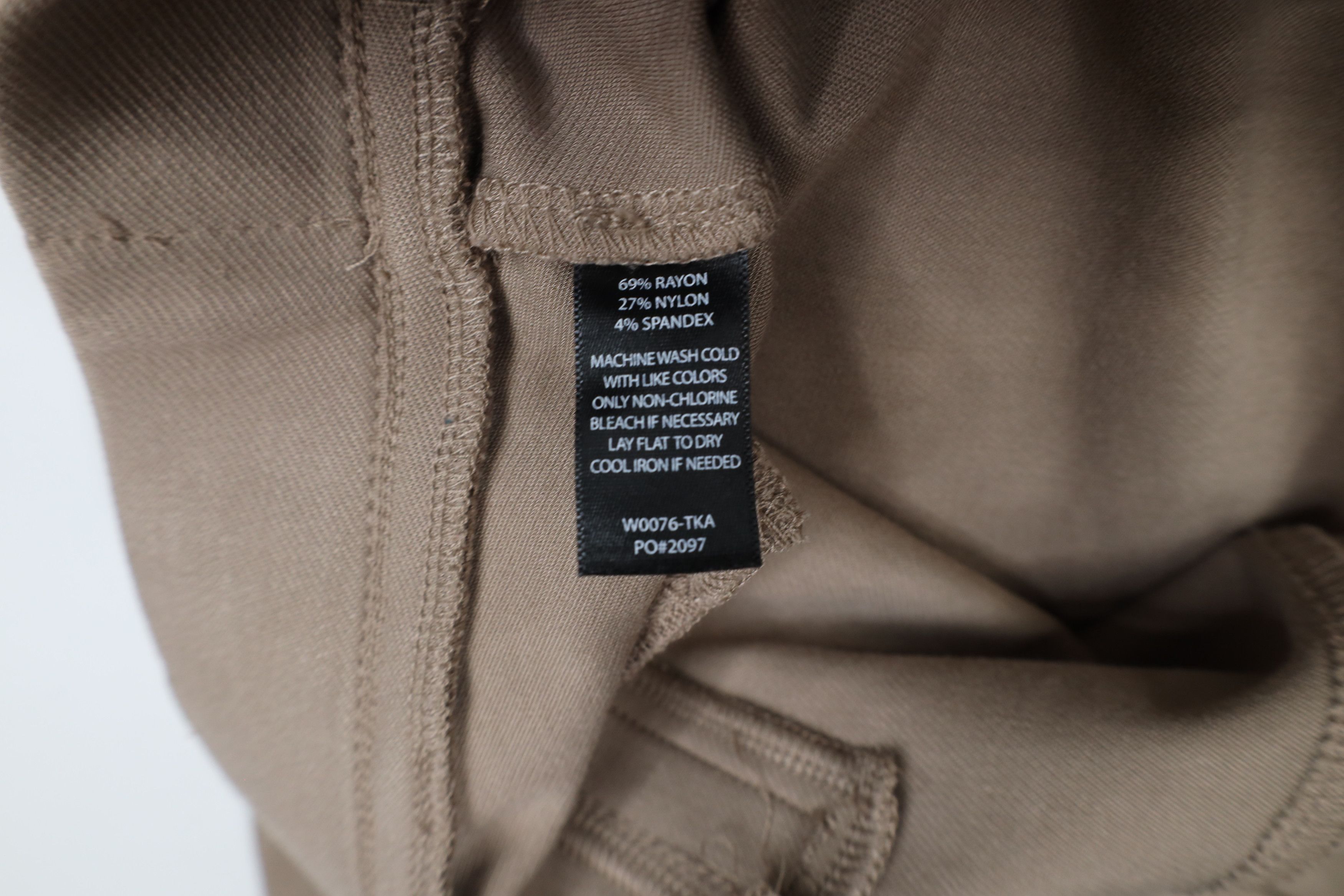 Betabrand × Vintage Betabrand Knit Classic Yoga Dress Pants Chinos Beige Tan Size 31" - 7 Thumbnail