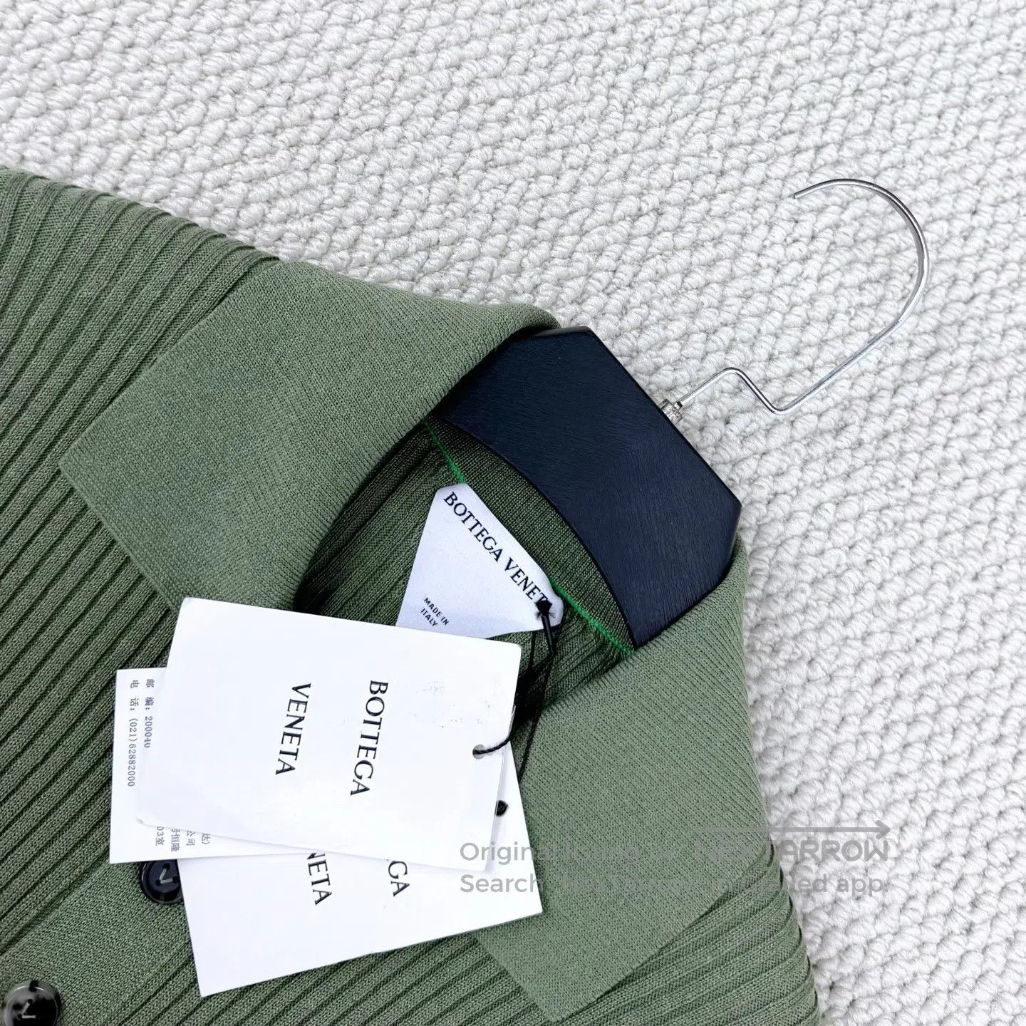 Bottega Veneta Bottega Veneta Bottega Veneta Linen-Blend Stretch Polo Sho Size S / US 4 / IT 40 - 3 Thumbnail