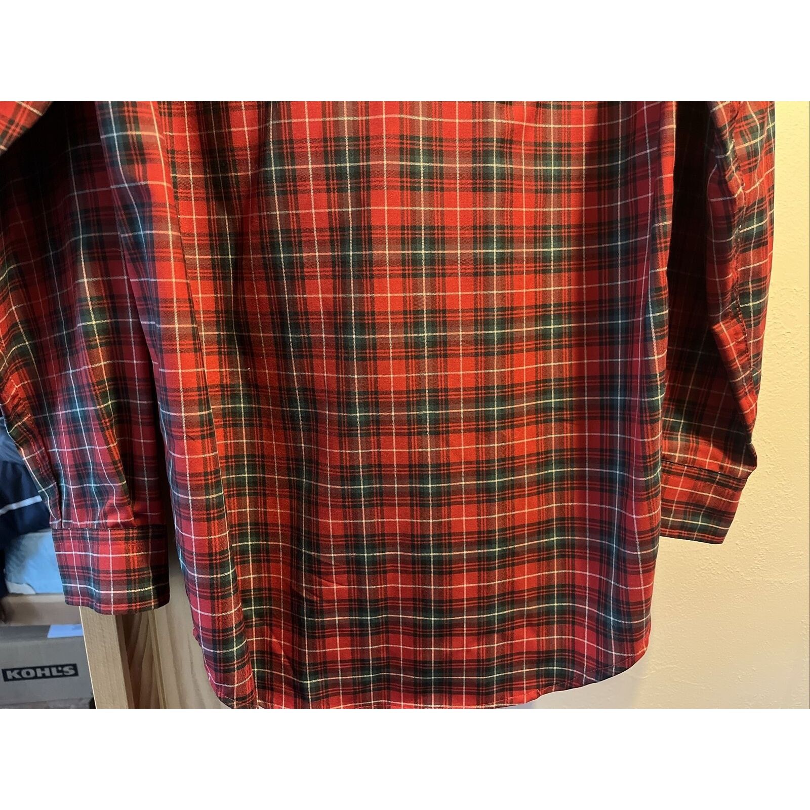 Pendleton Pendleton Sir Men’s M Red green Plaid Button Down Wool Shirt Size US M / EU 48-50 / 2 - 14 Thumbnail