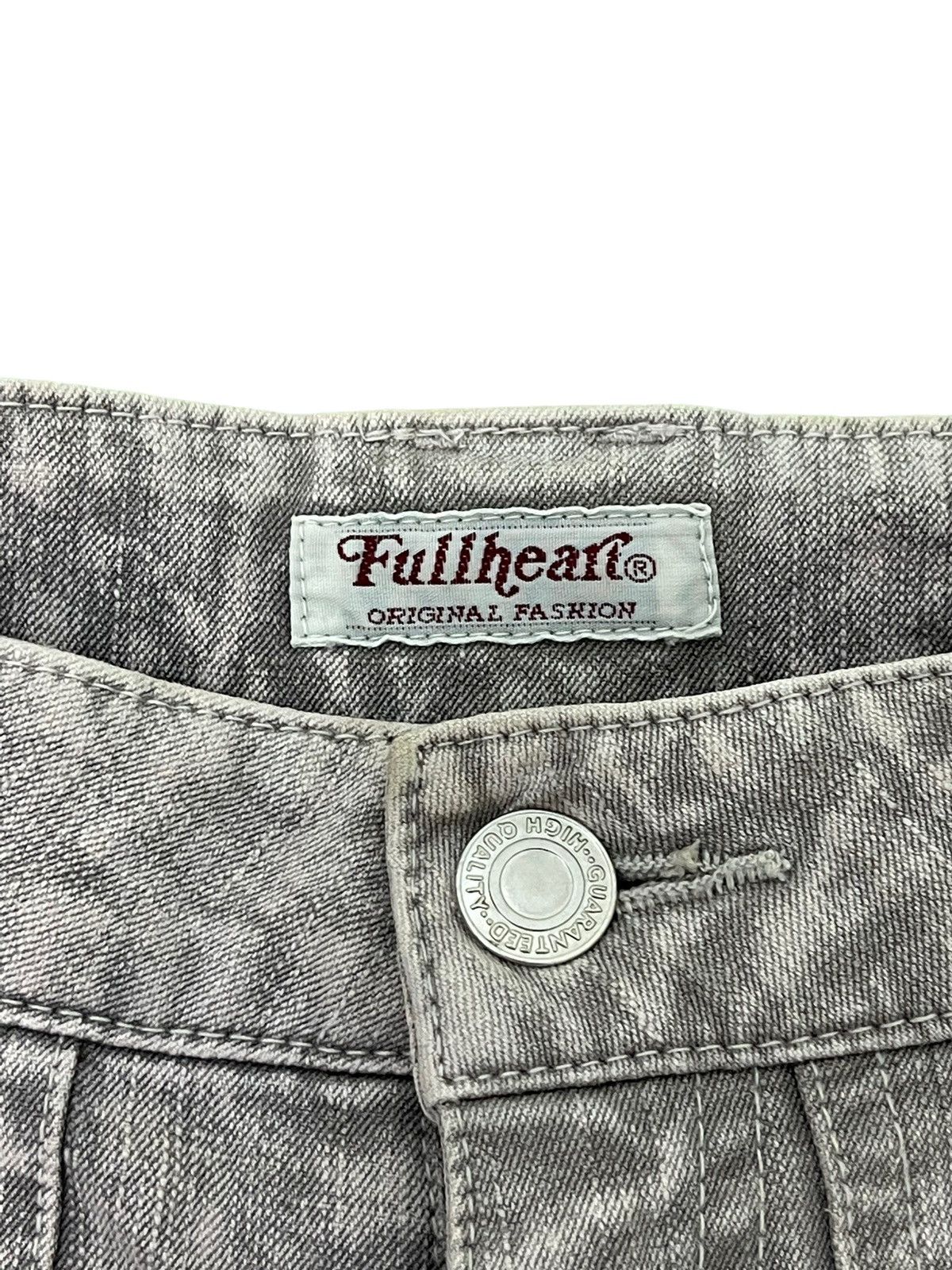 Japanese Brand Flare Jeans Full Heart Distress Stretch Boot Cut 6🟦5 Size US 28 / EU 44 - 10 Thumbnail