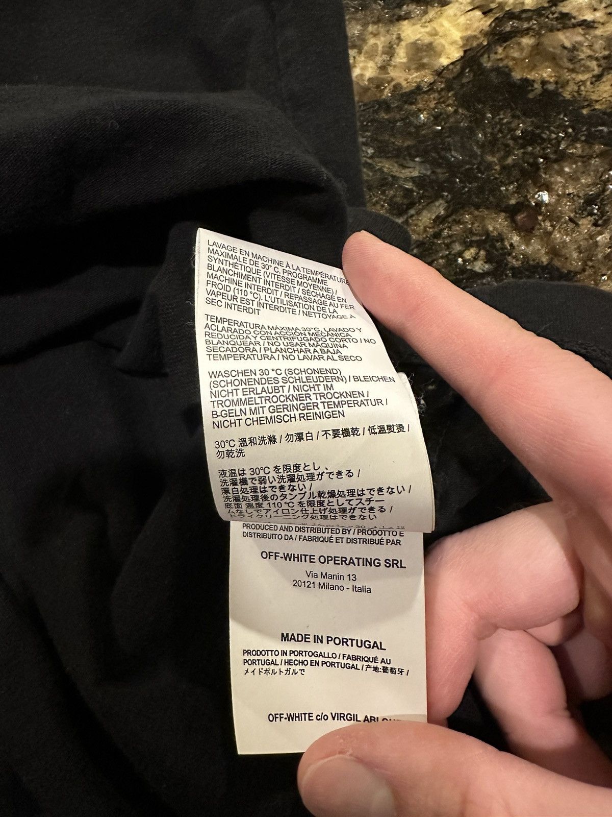 Off-White Off-White Virgil Abloh Script Logo Black T-Shirt Size US XXL / EU 58 / 5 - 14 Thumbnail