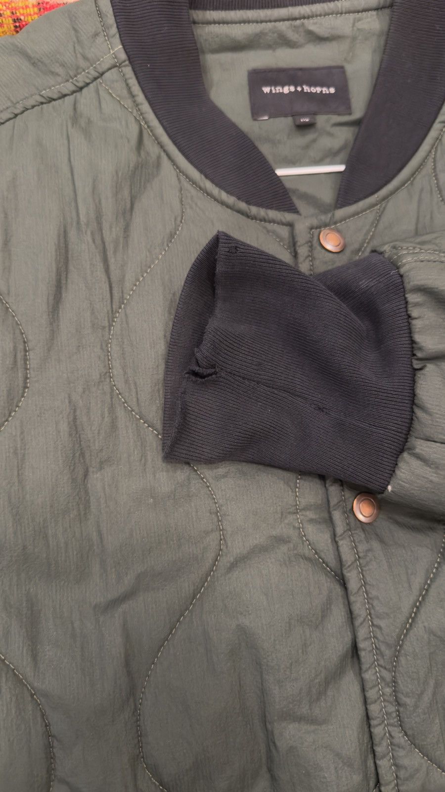 Wings + Horns Combat Quilted Bomber Jacket Size US M / EU 48-50 / 2 - 6 Thumbnail