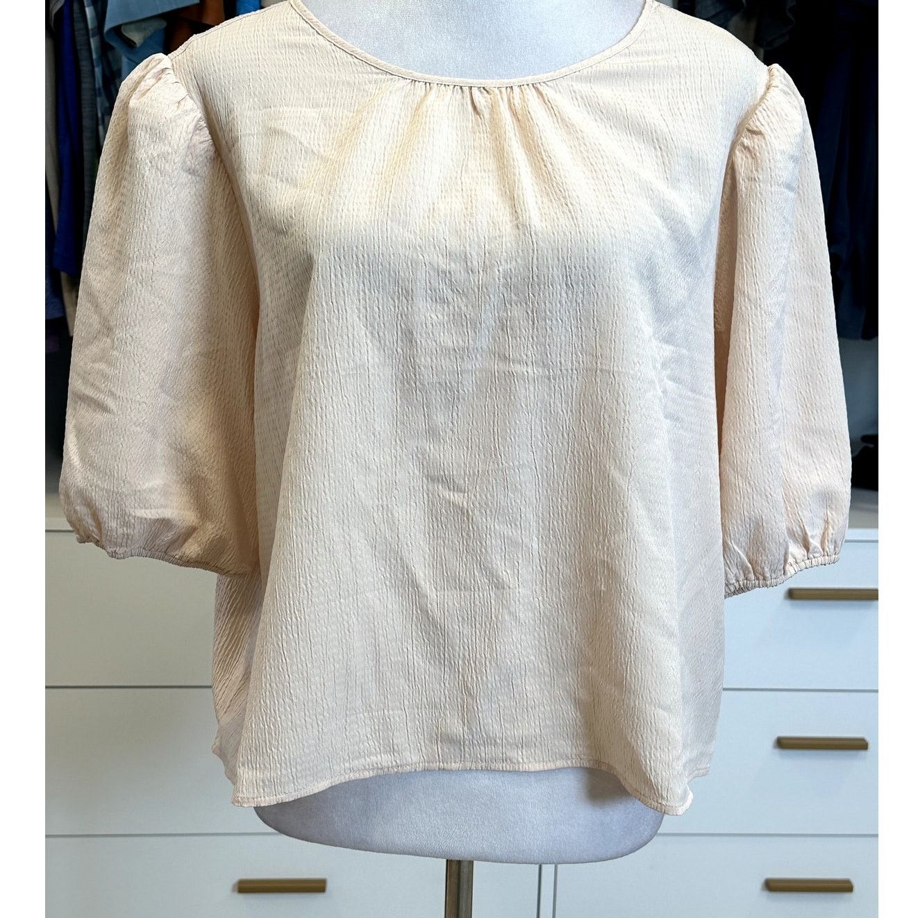 Treasure & Bond Treasure & Bond Women's Light Pink 1/2 Sleeve Blouse L NWT Size L / US 10 / IT 46 - 3 Thumbnail