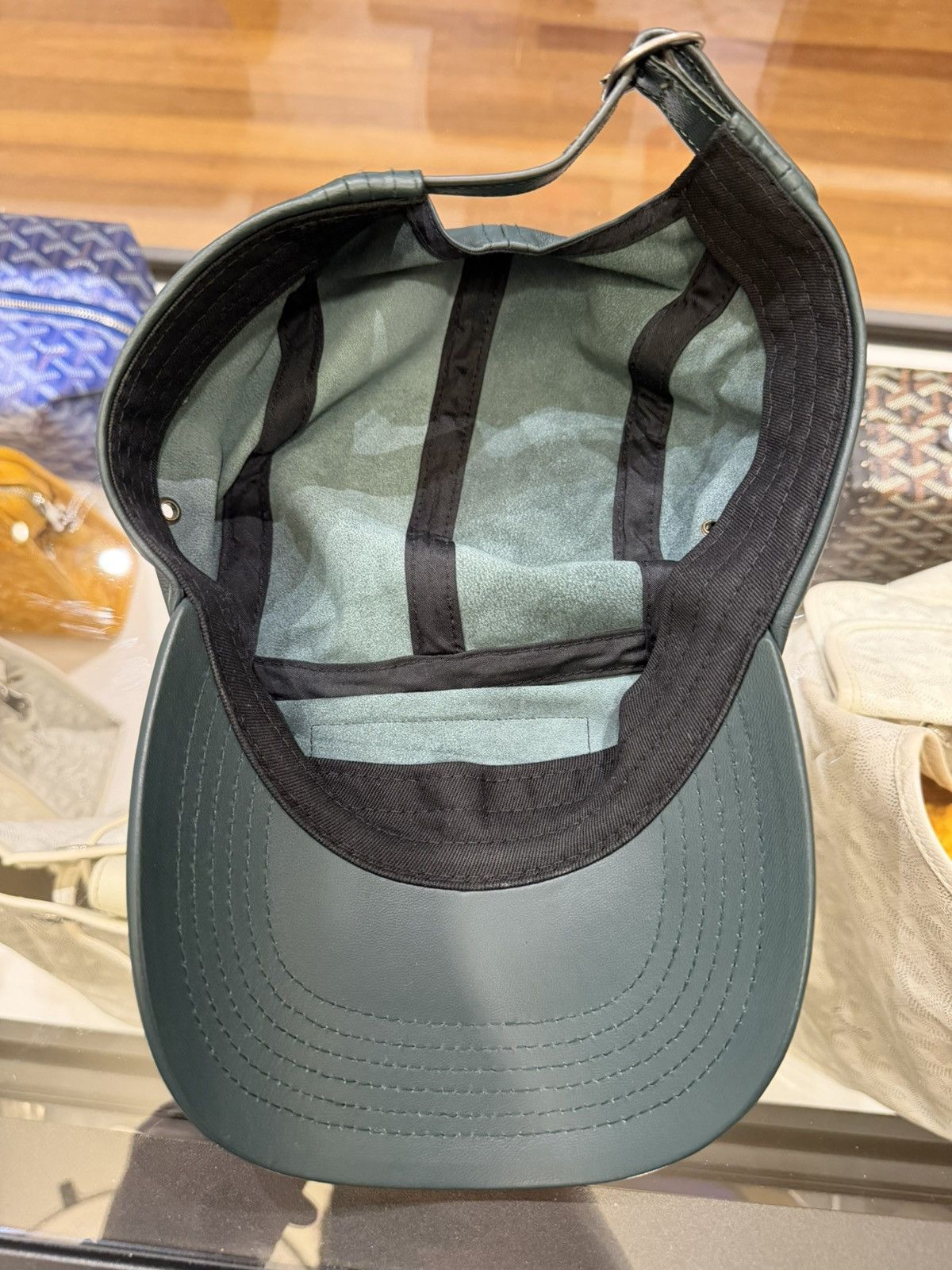 Supreme Supreme Leather Camp Cap - Green Size ONE SIZE - 6 Thumbnail