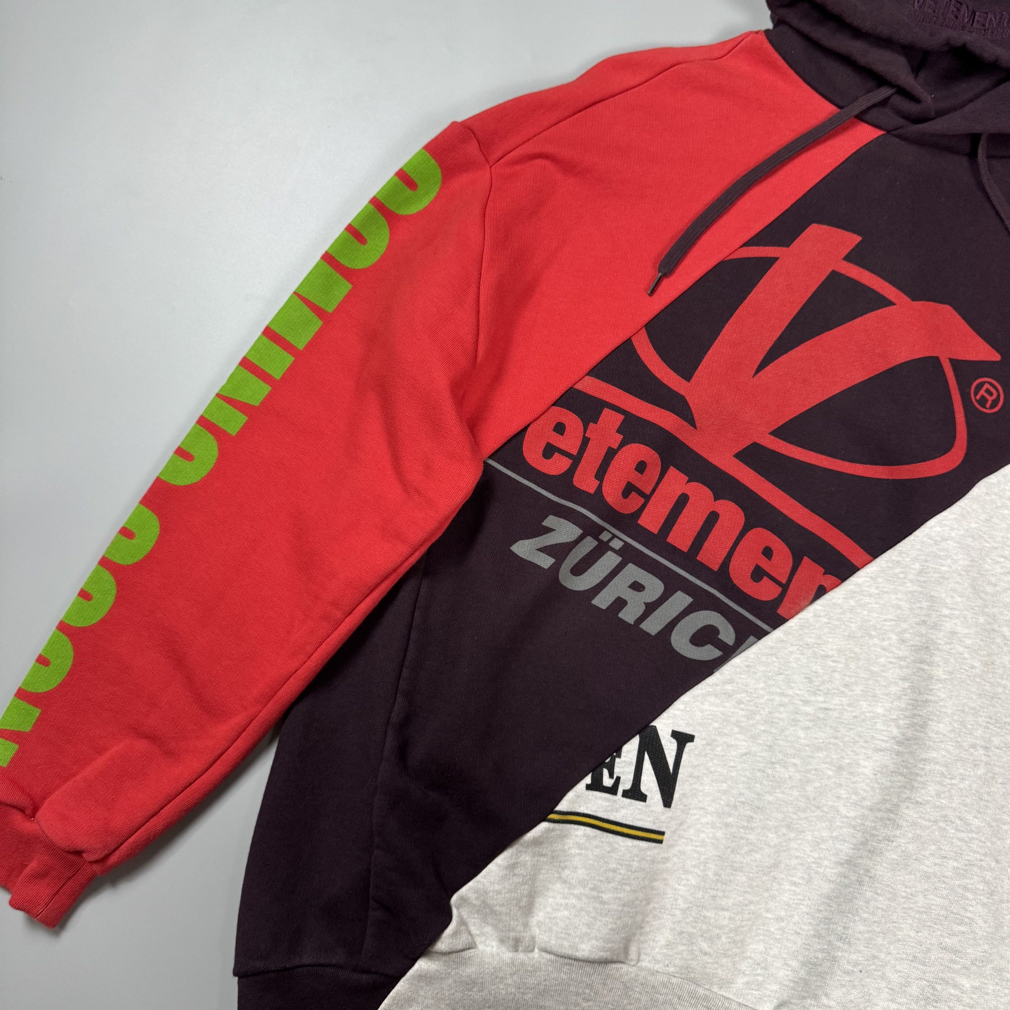 Vetements VETEMENTS SS18 CUT UP SPLIT ZURICH HOODIE | Grailed