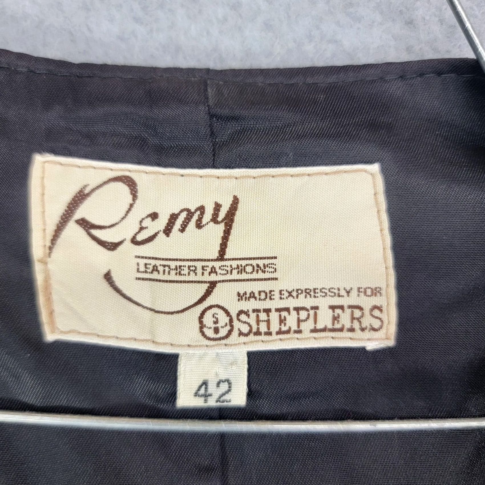 Vintage Remy Vest Mens 42 Black Leather Western Cowboy Button Pockets Lined Dress Vest Size US XS / EU 42 / 0 - 2 Thumbnail