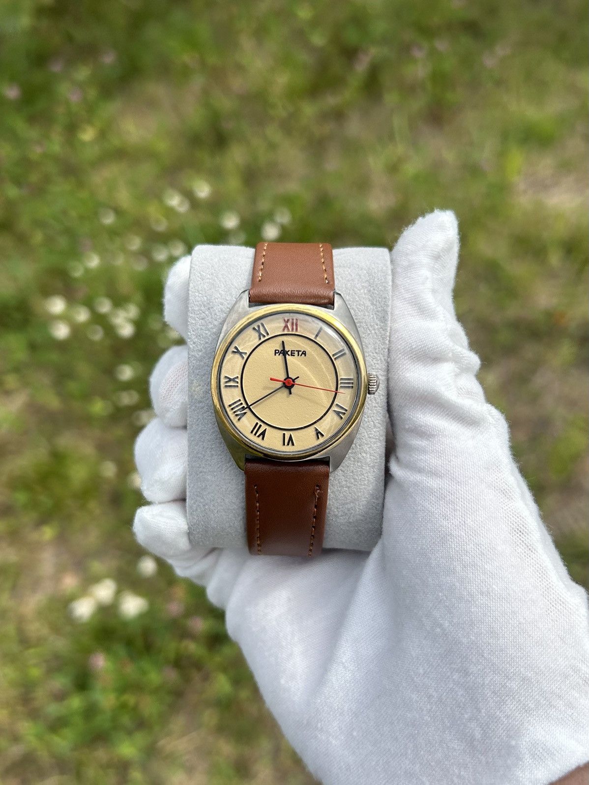 Vintage Vintage Watch Raketa Soviet USSR Mechanical Authentic 1980s Size ONE SIZE - 9 Thumbnail