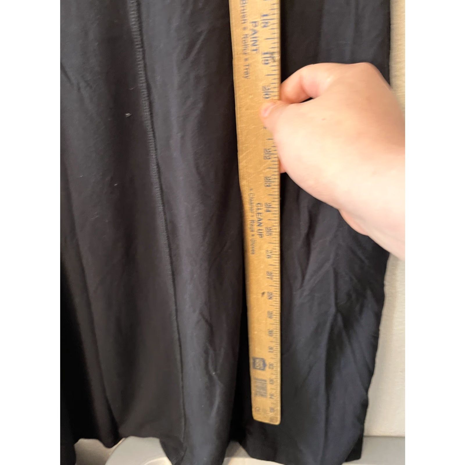 Vintage Premise Black Solid V-Neck T-Shirt Dress Pockets – Size M Women Size M / US 6-8 / IT 42-44 - 5 Thumbnail