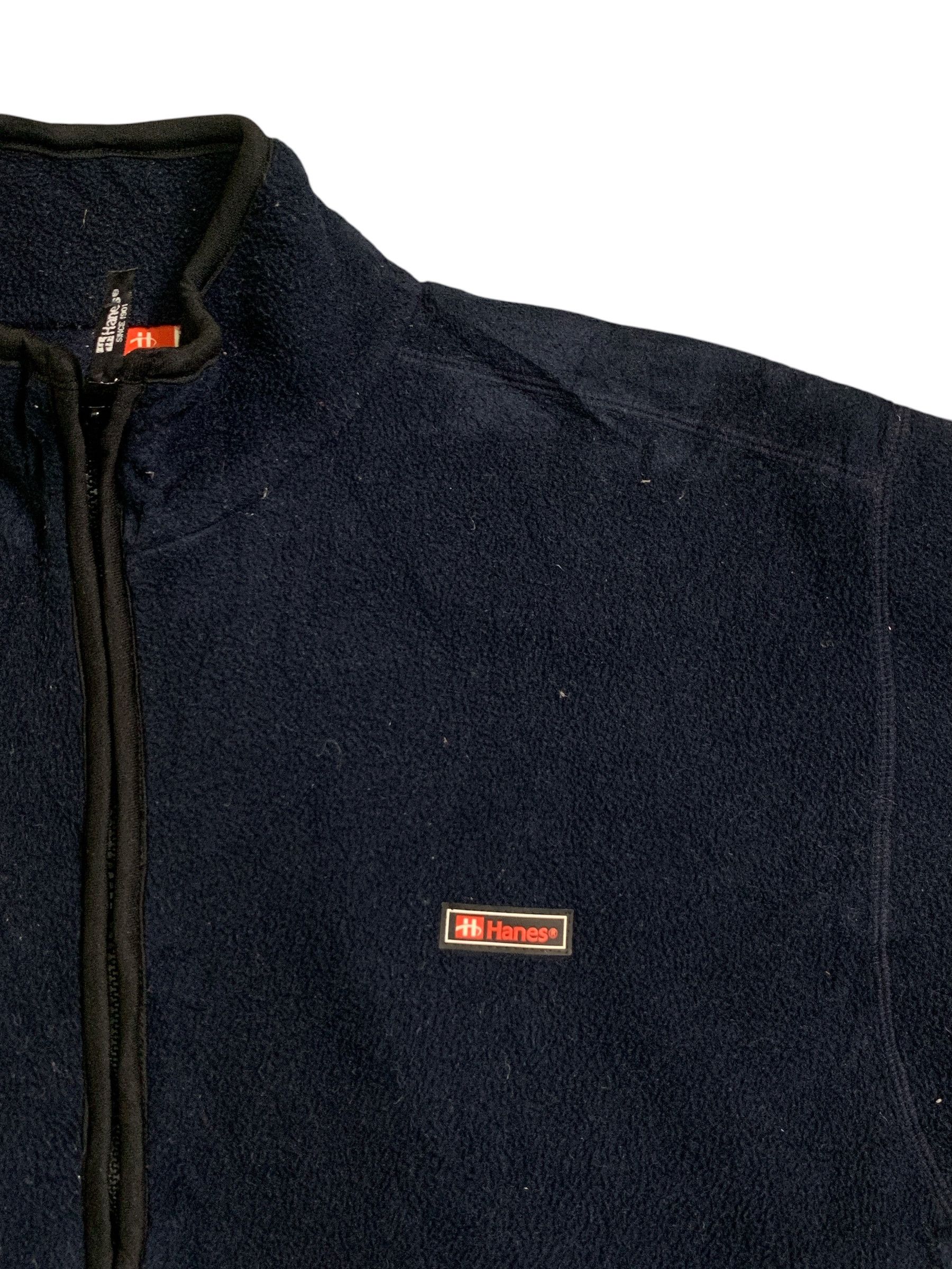 Hanes × Vintage Rare Design Vintage Hanes Fleece Zipper Sweater Size US M / EU 48-50 / 2 - 9 Thumbnail