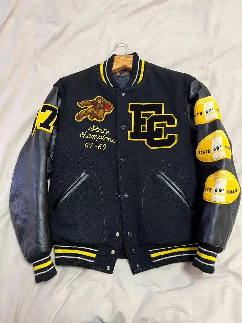 The Real McCoy's The Real McCoy's Joe McCoy Top-Grade Baseball Jacket 2504-N Size US M / EU 48-50 / 2 - 1 Thumbnail