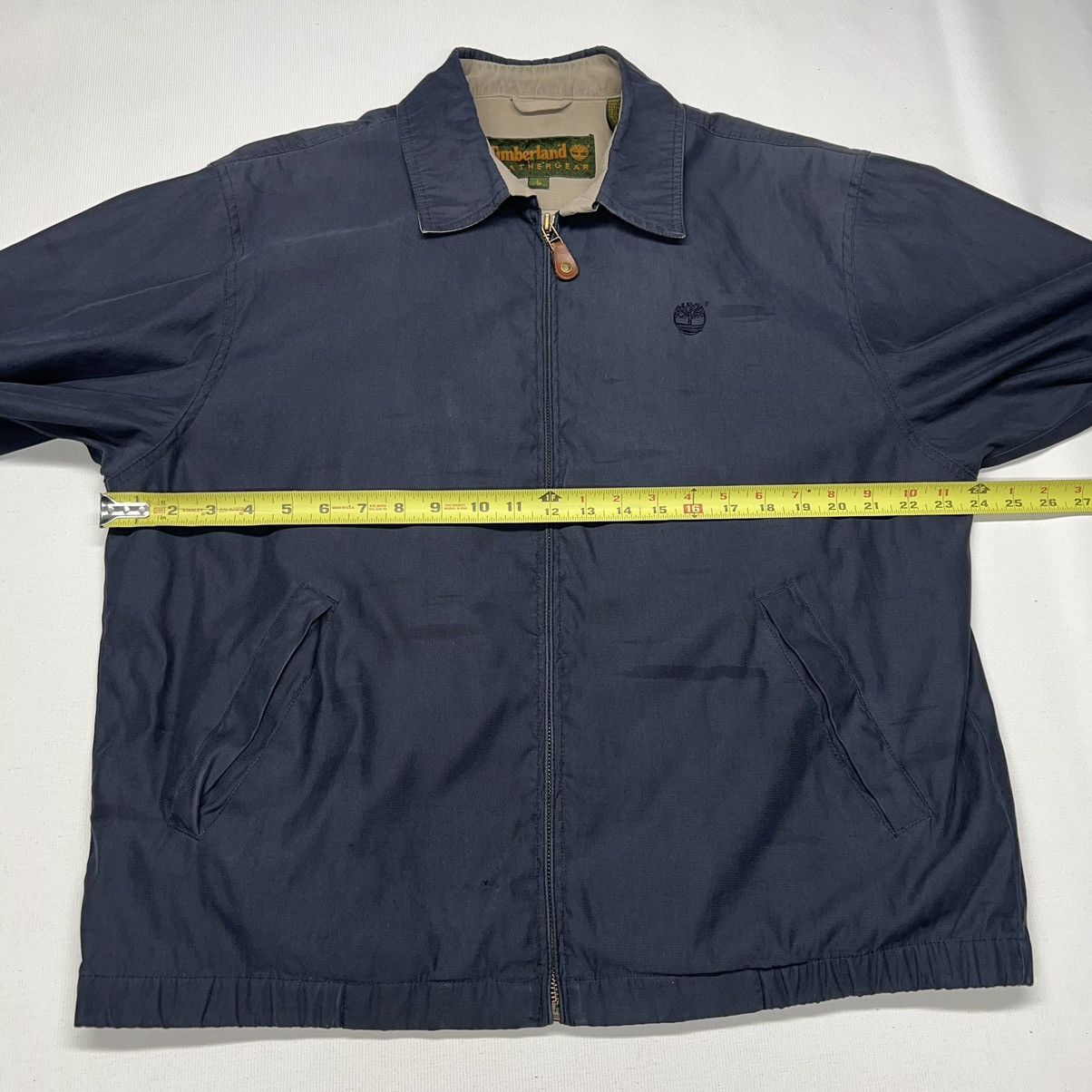 Timberland × Vintage Timberland Jacket Blue Chore Workwear Coat Zip Weathergear Size US S / EU 44-46 / 1 - 19 Thumbnail