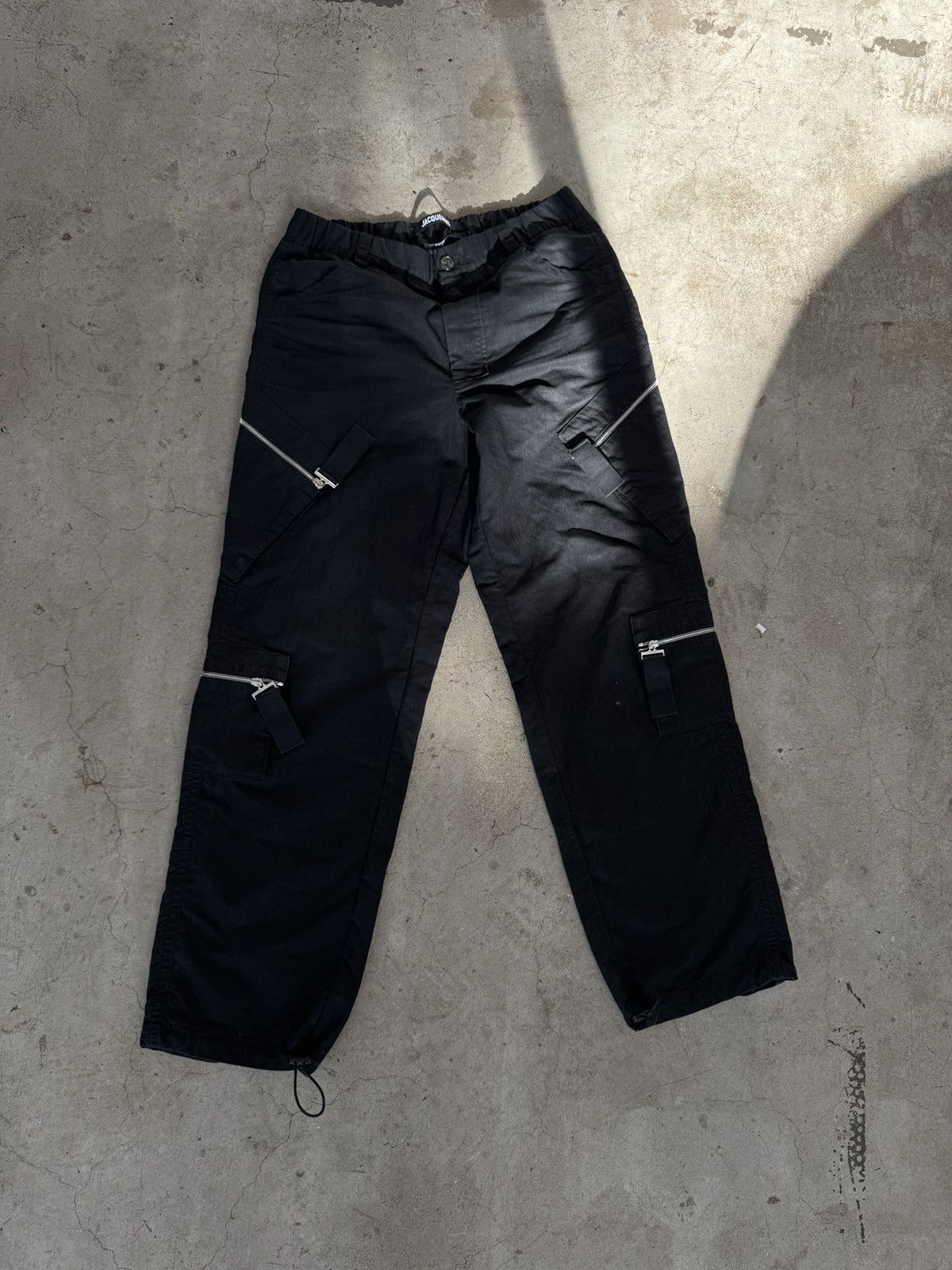 Jacquemus JACQUEMUS Le cargo Marrone Zip Pants Black Size US 32 / EU 48 - 2 Thumbnail