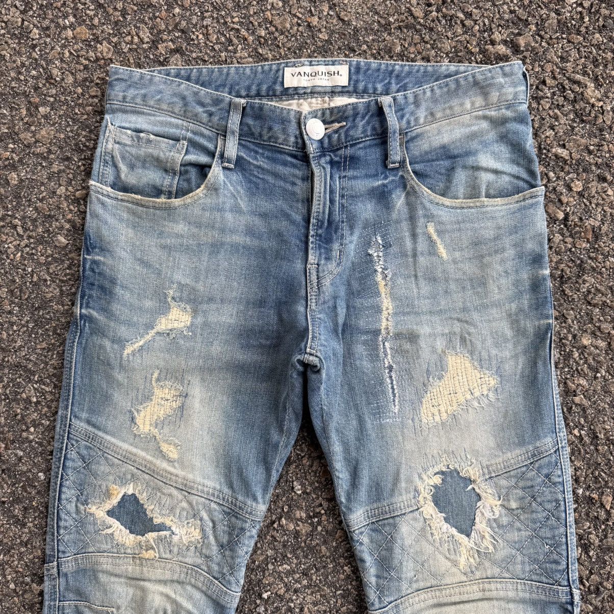 Vanquish VINTAGE VANQUISH SKINNY BIKER JEAN DENIM PANTS Size US 31 - 2 Thumbnail