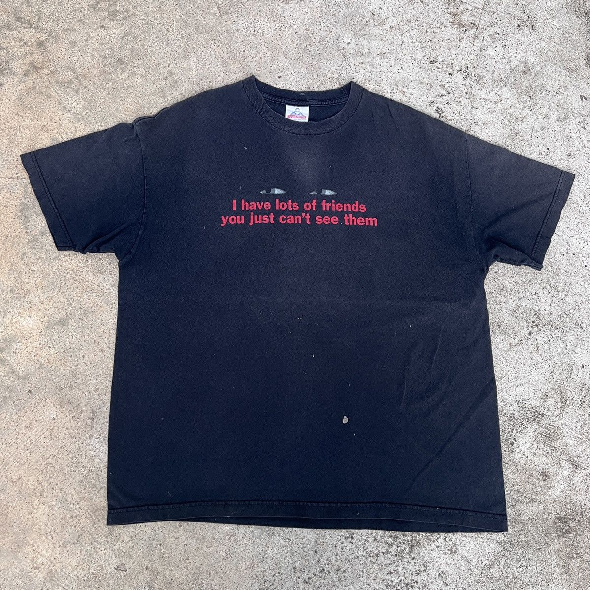 Vintage Vintage I have lots of friends you just can't see them Faded Size US XL / EU 56 / 4 - 2 Thumbnail