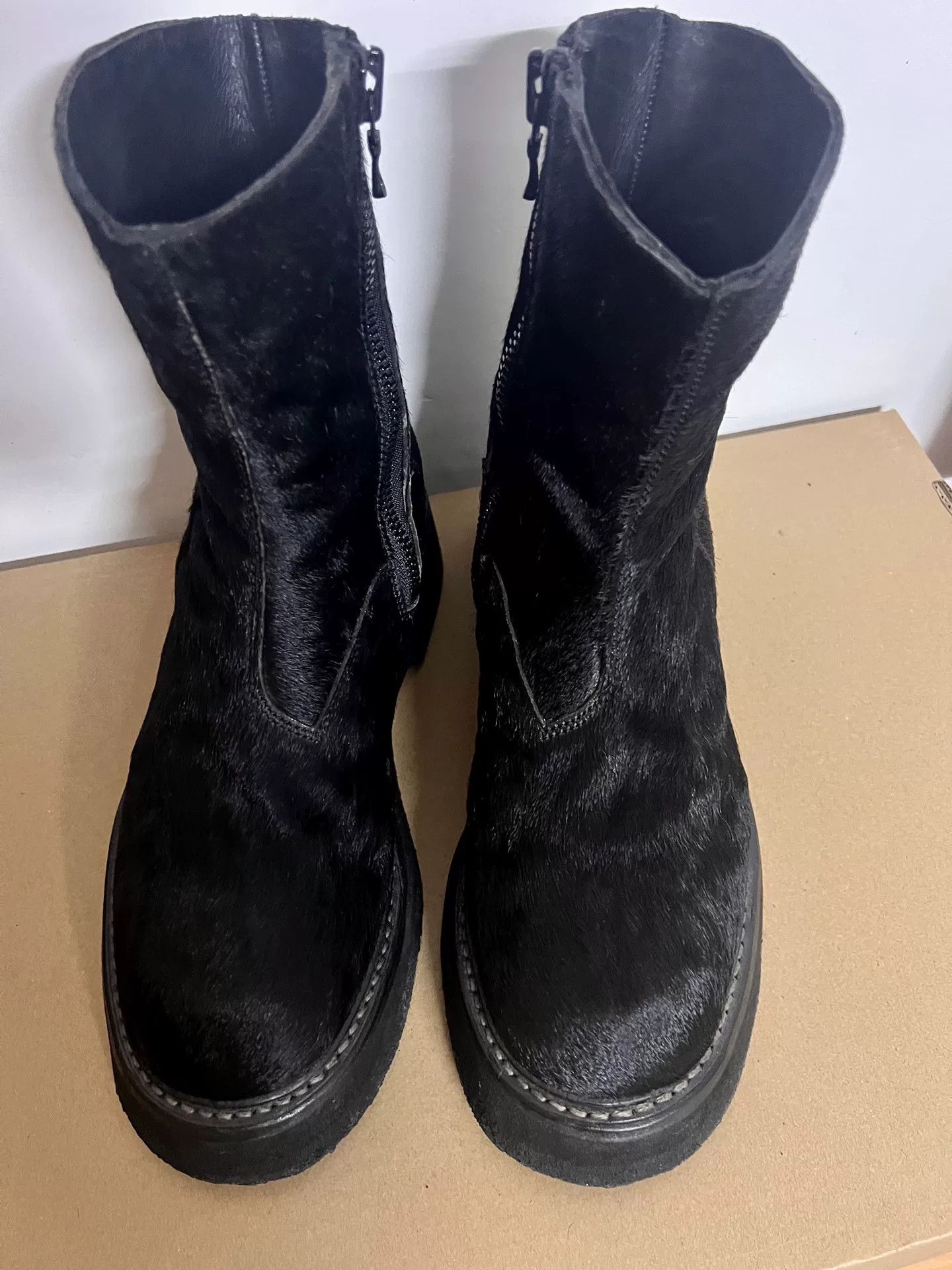 Julius Julius 7 High-Top Black Fur Boots Size US 7 / EU 40 - 1 Thumbnail