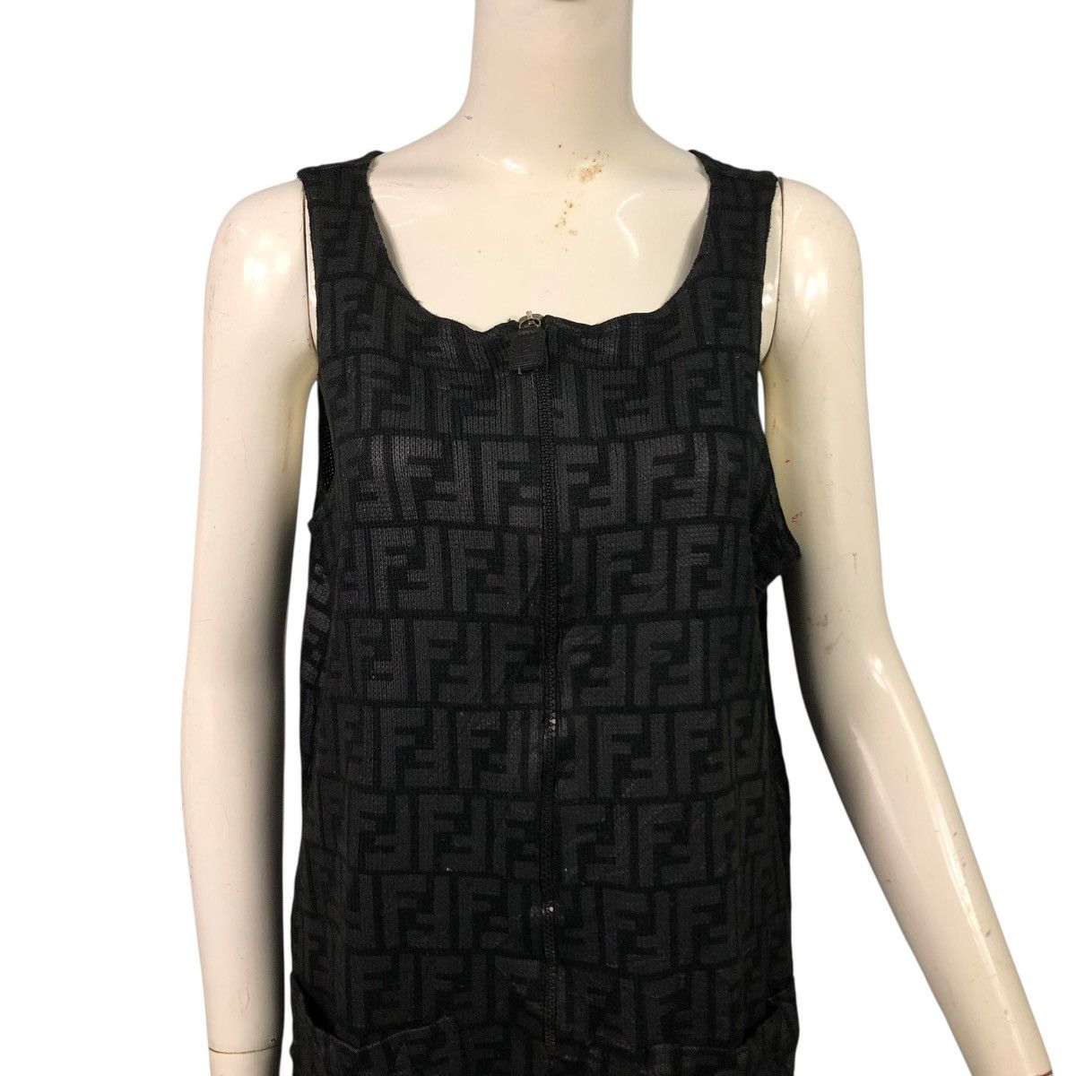 Fendi 🔥VINTAGE DRESS FENDI MONOGRAM ZUCCA FULL PRINT Size M / US 6-8 / IT 42-44 - 3 Thumbnail
