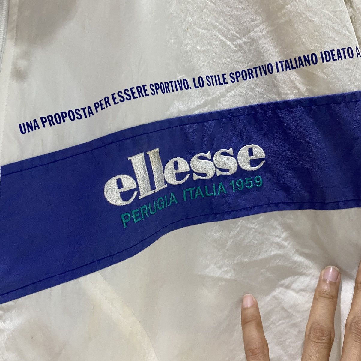 Ellesse Vintage Ellesse big logo Embroidery light jackets Size US L / EU 52-54 / 3 - 10 Thumbnail