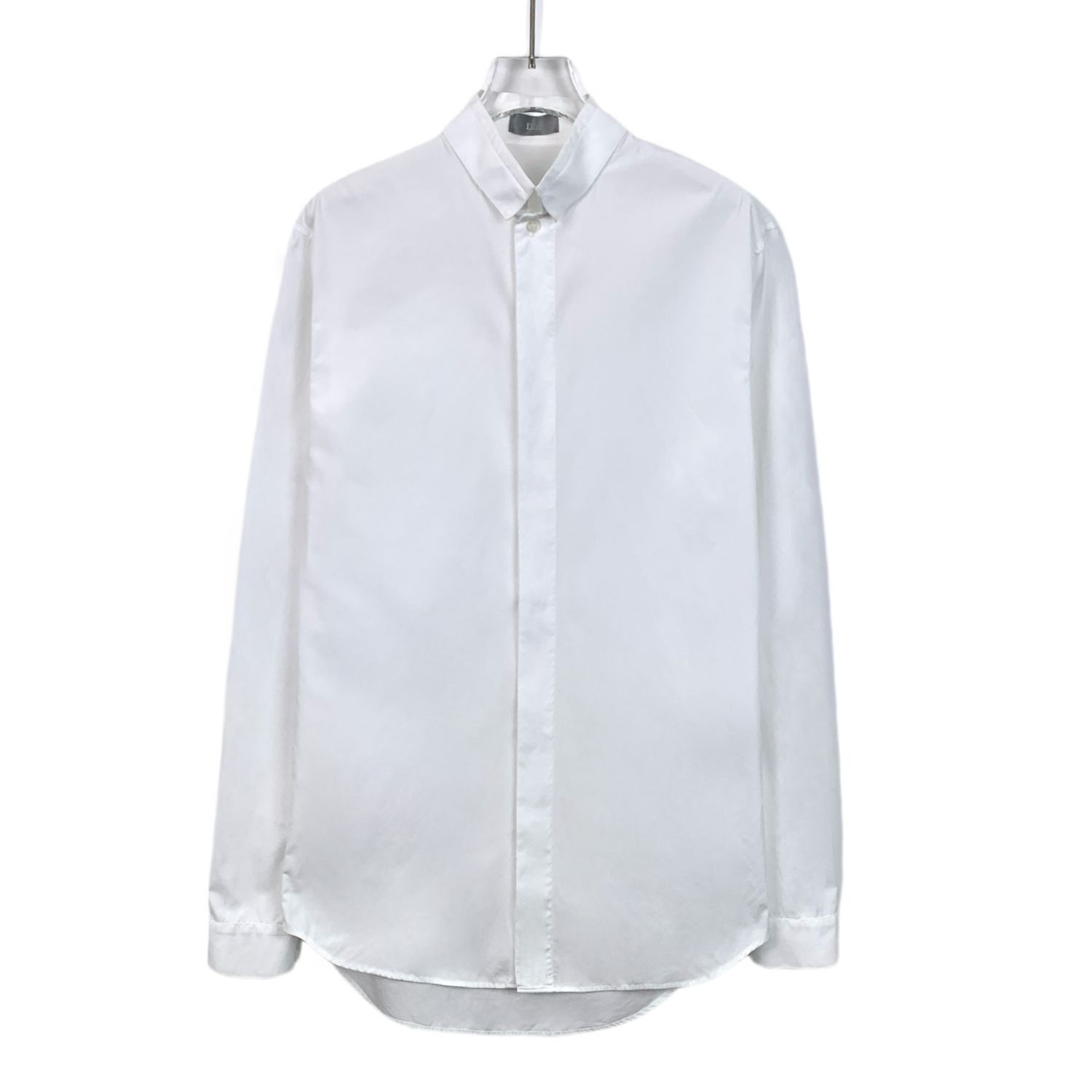 Dior Dior White Cotton Lapel Long-Sleeved Shirt 37 Size US XXS / EU 40 - 1 Thumbnail